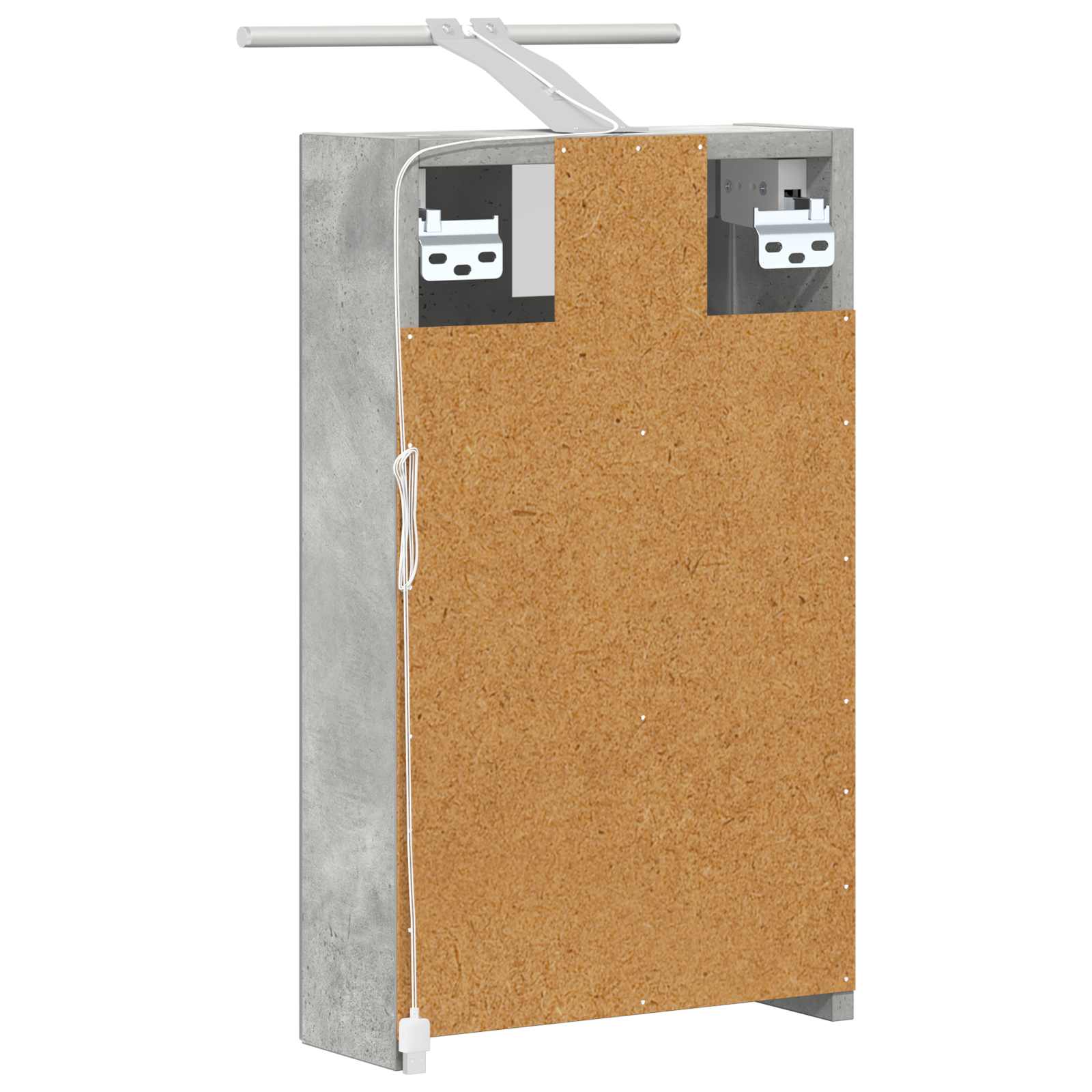 Fürdőszobai tükörszekrény beton szürke 30 x 10,5 x 50 cm