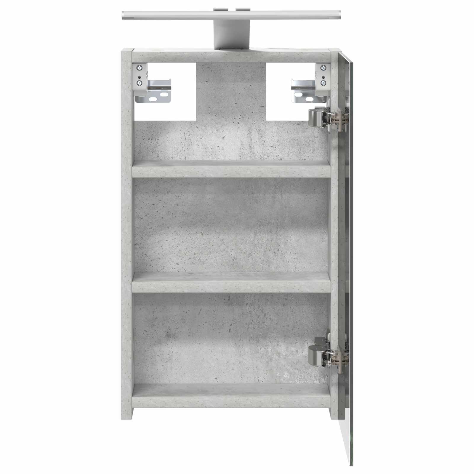 Fürdőszobai tükörszekrény beton szürke 30 x 10,5 x 50 cm