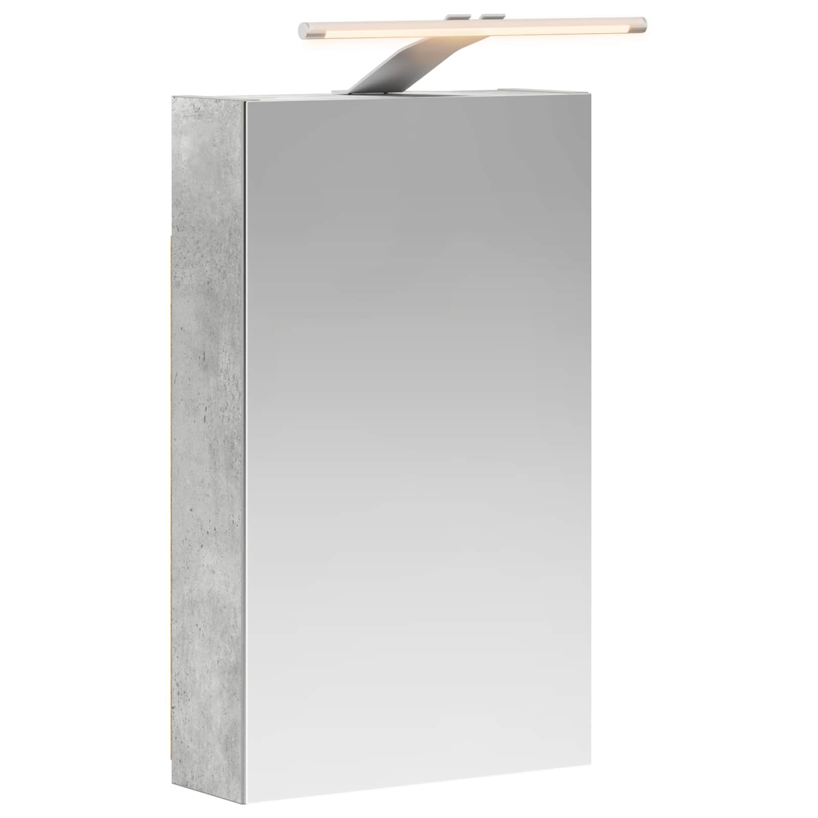 Fürdőszobai tükörszekrény beton szürke 30 x 10,5 x 50 cm