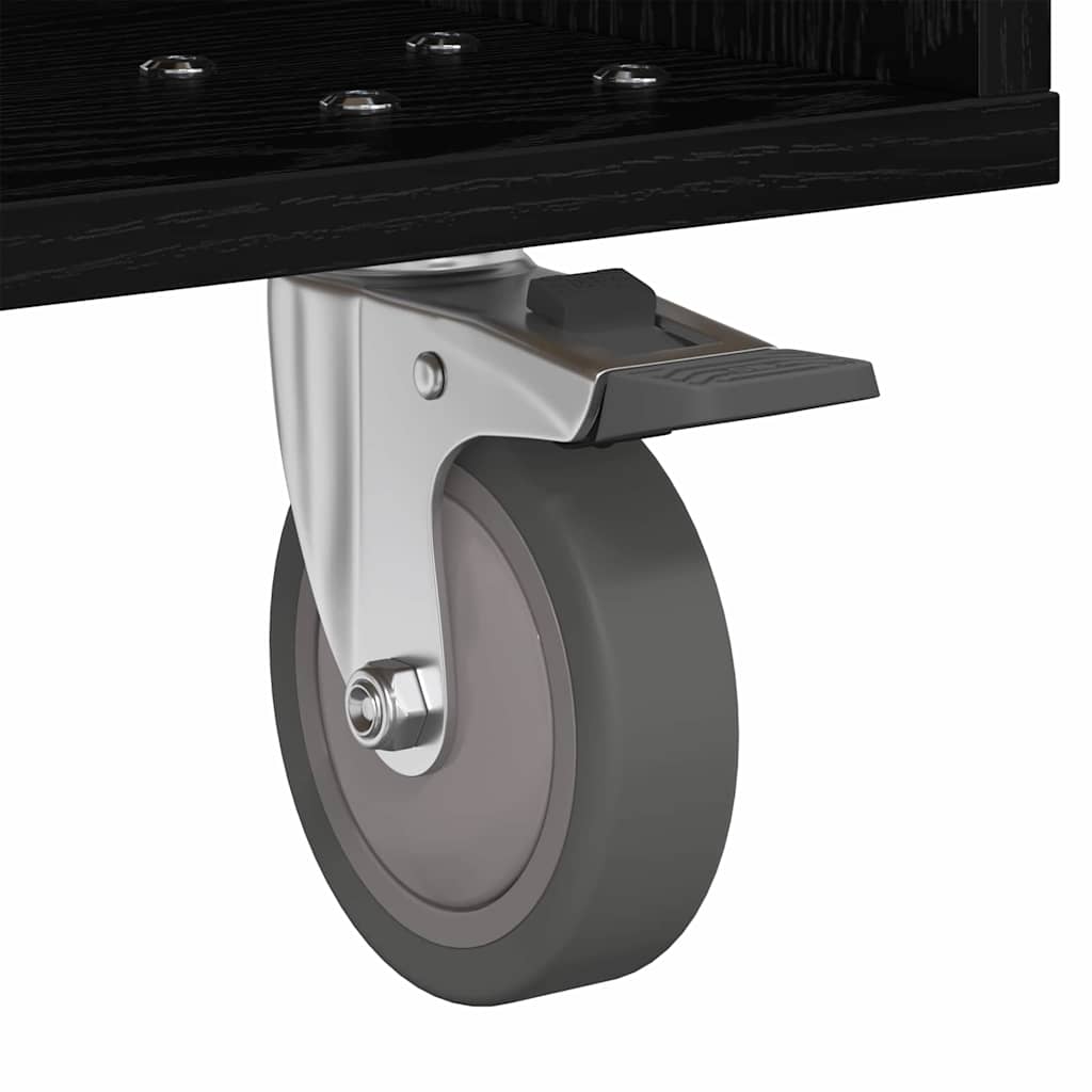 Éjjeli asztal fekete tölgy 40,5 x 40 x 48 cm faanyag