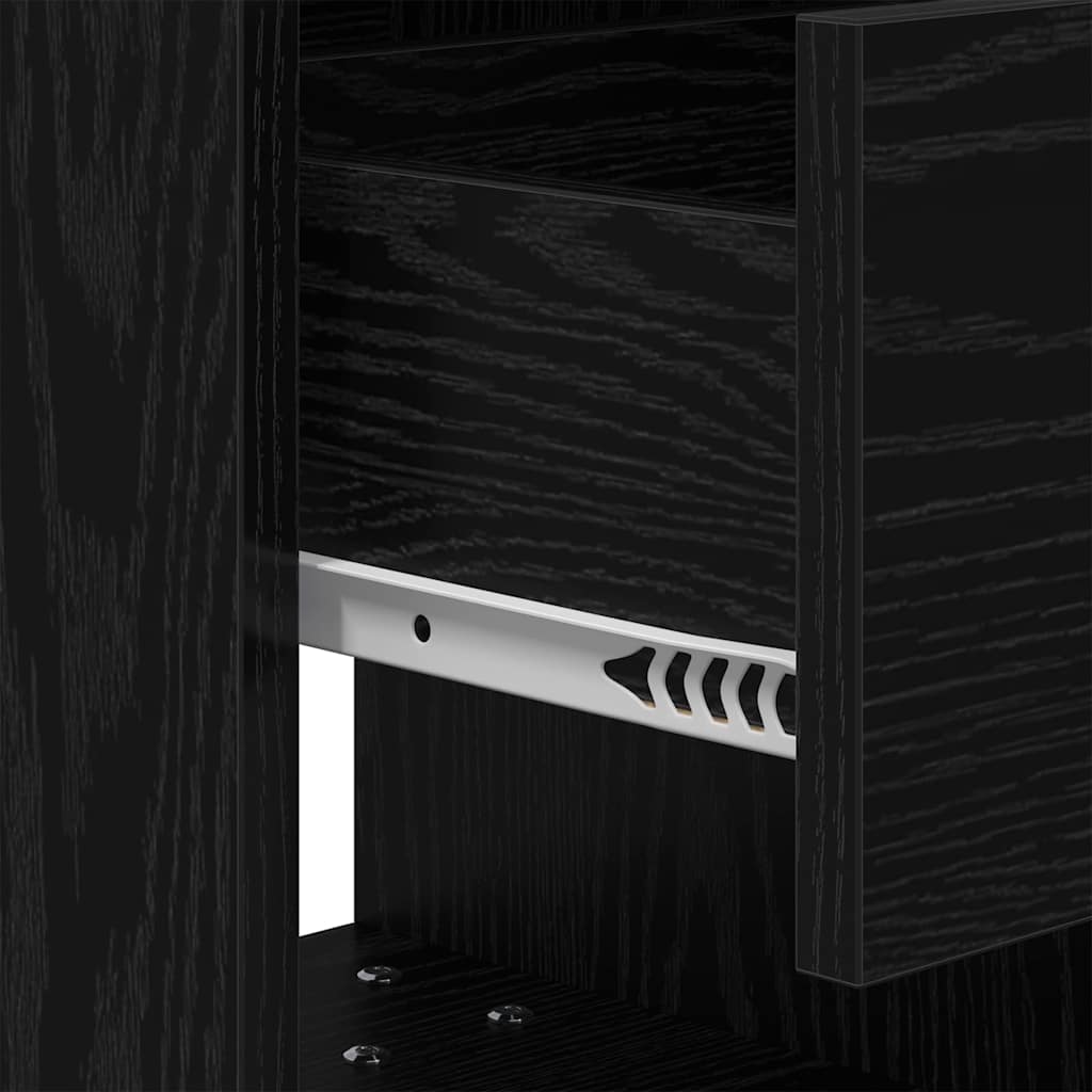 Éjjeli asztal fekete tölgy 40,5 x 40 x 48 cm faanyag