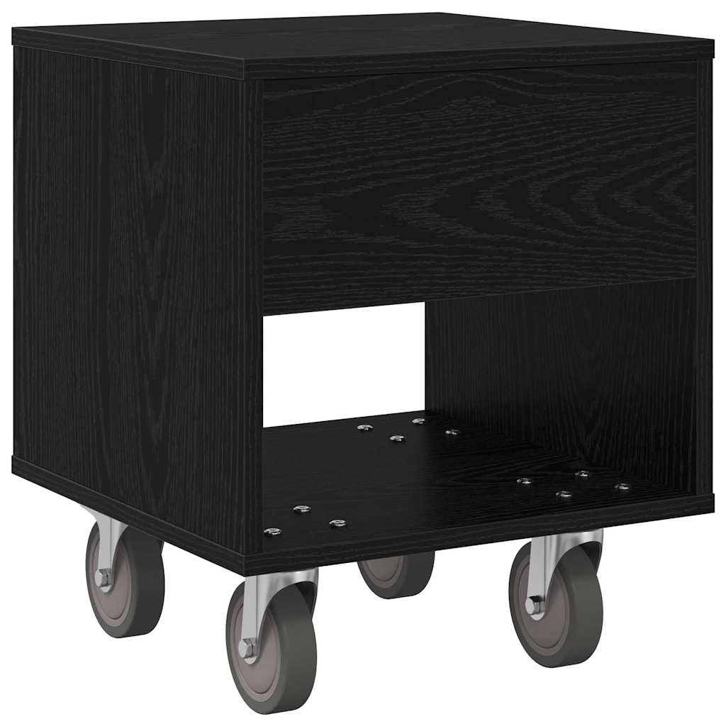 Éjjeli asztal fekete tölgy 40,5 x 40 x 48 cm faanyag