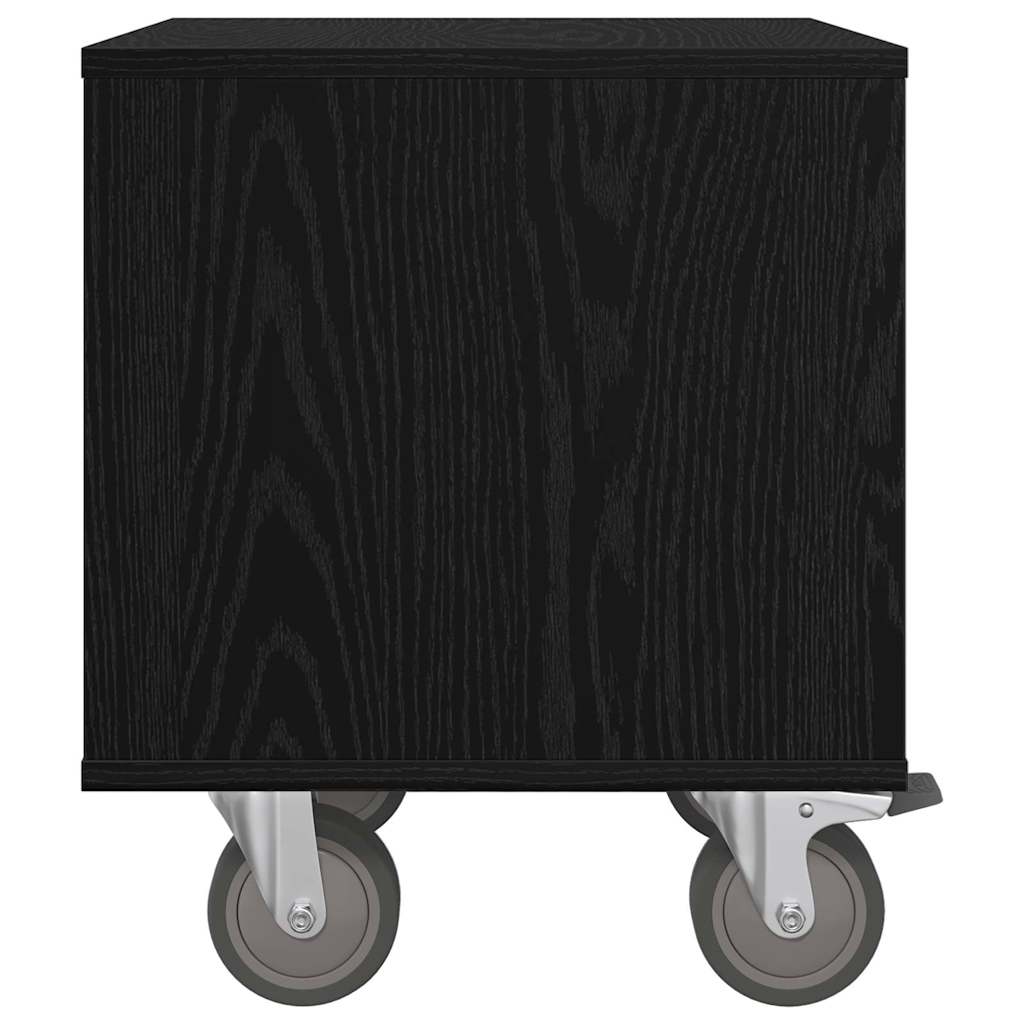 Éjjeli asztal fekete tölgy 40,5 x 40 x 48 cm faanyag