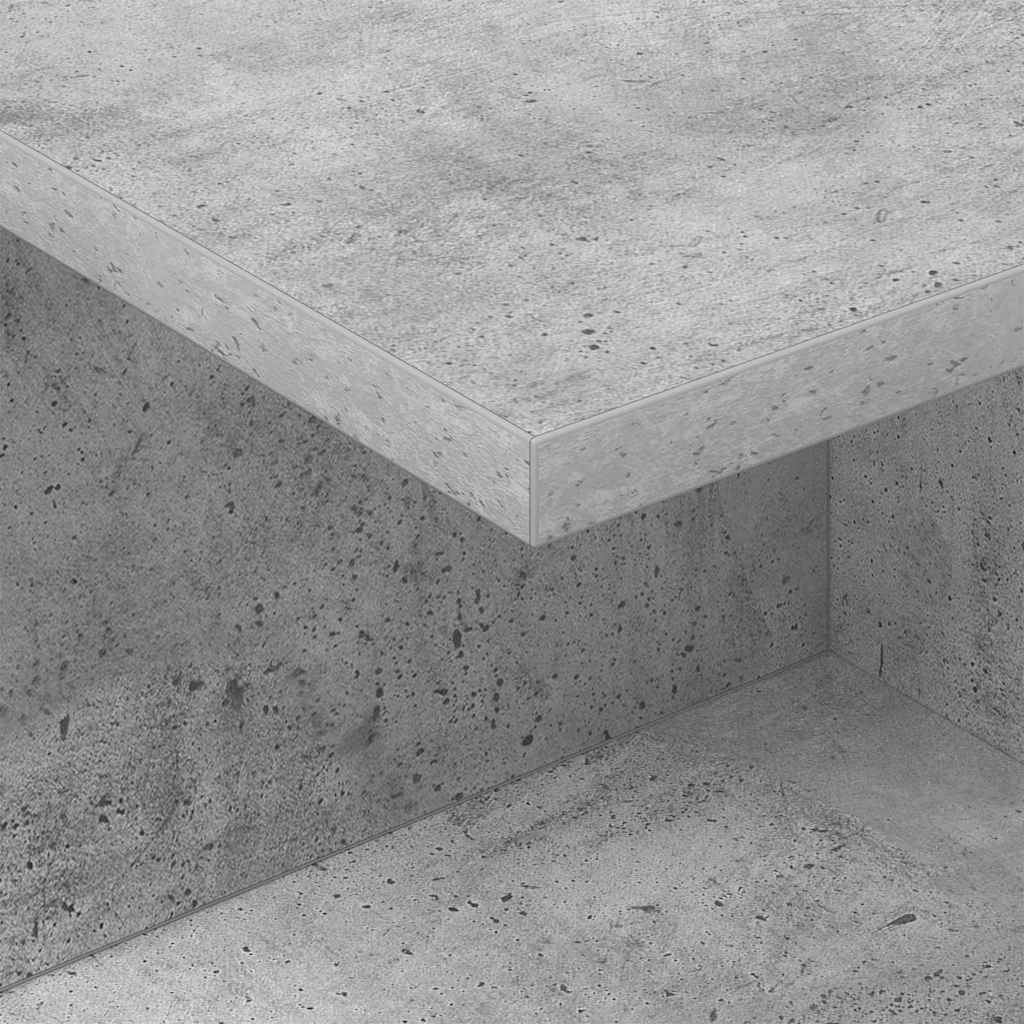 Éjjeli asztal 2 pcs beton szürke 40 x 30 x 25 cm faanyag