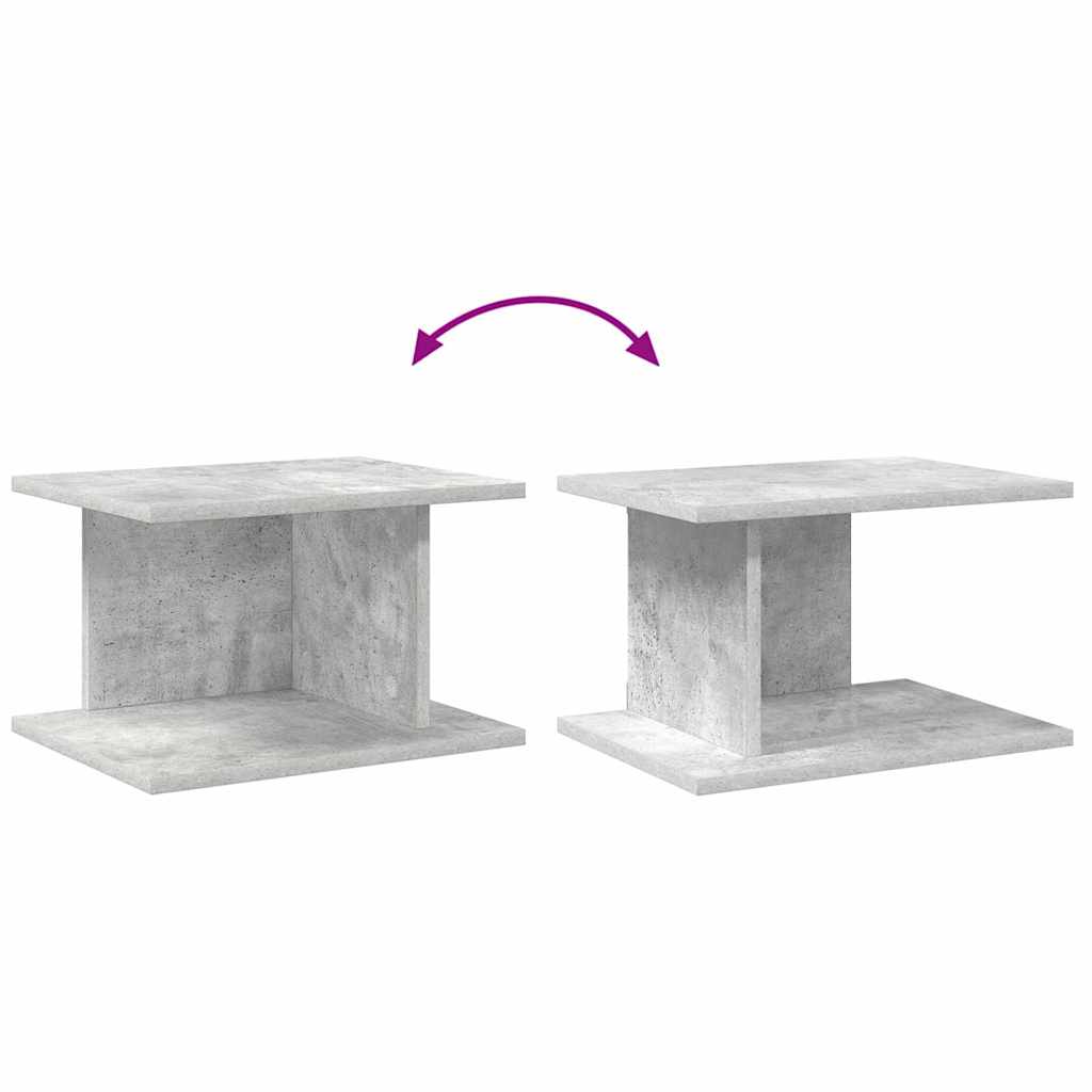 Éjjeli asztal 2 pcs beton szürke 40 x 30 x 25 cm faanyag