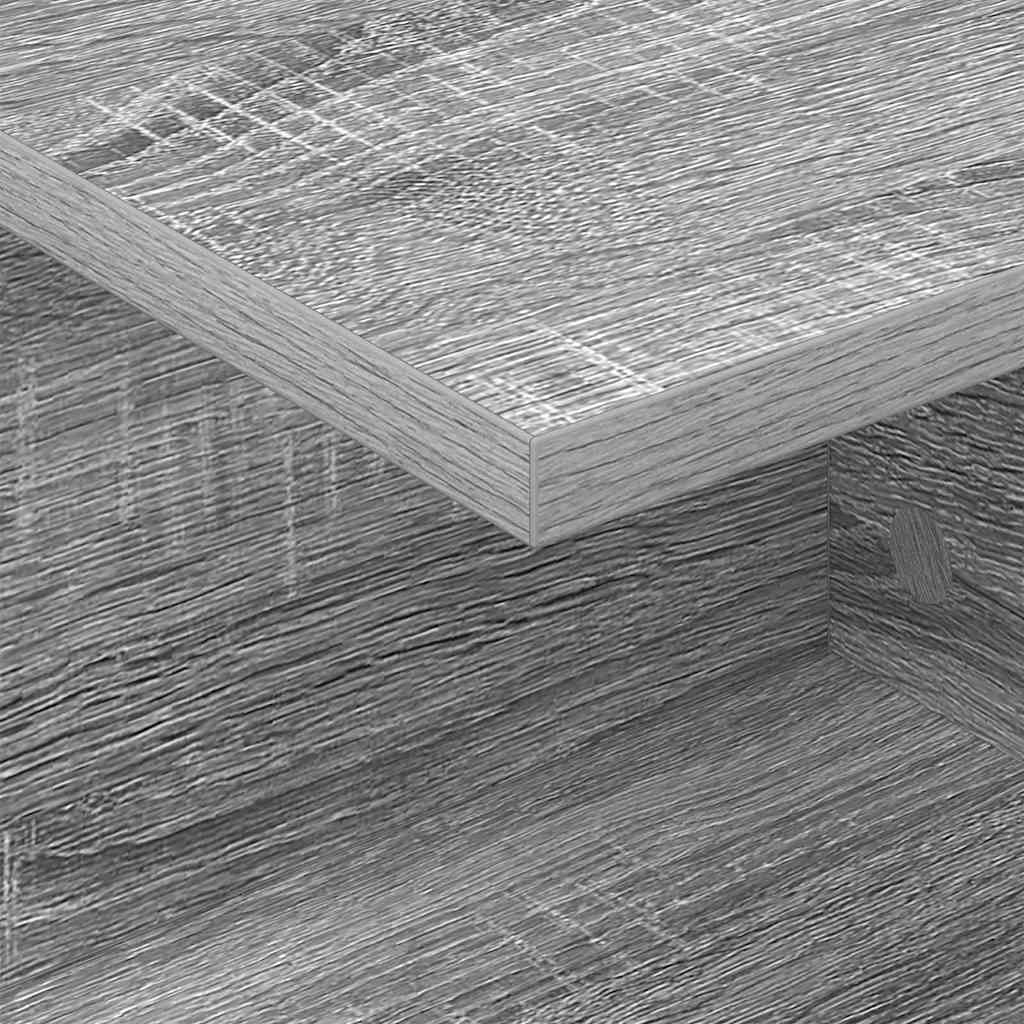 Éjjeli asztal 2 pcs szürke sonoma 40 x 30 x 25 cm faanyag