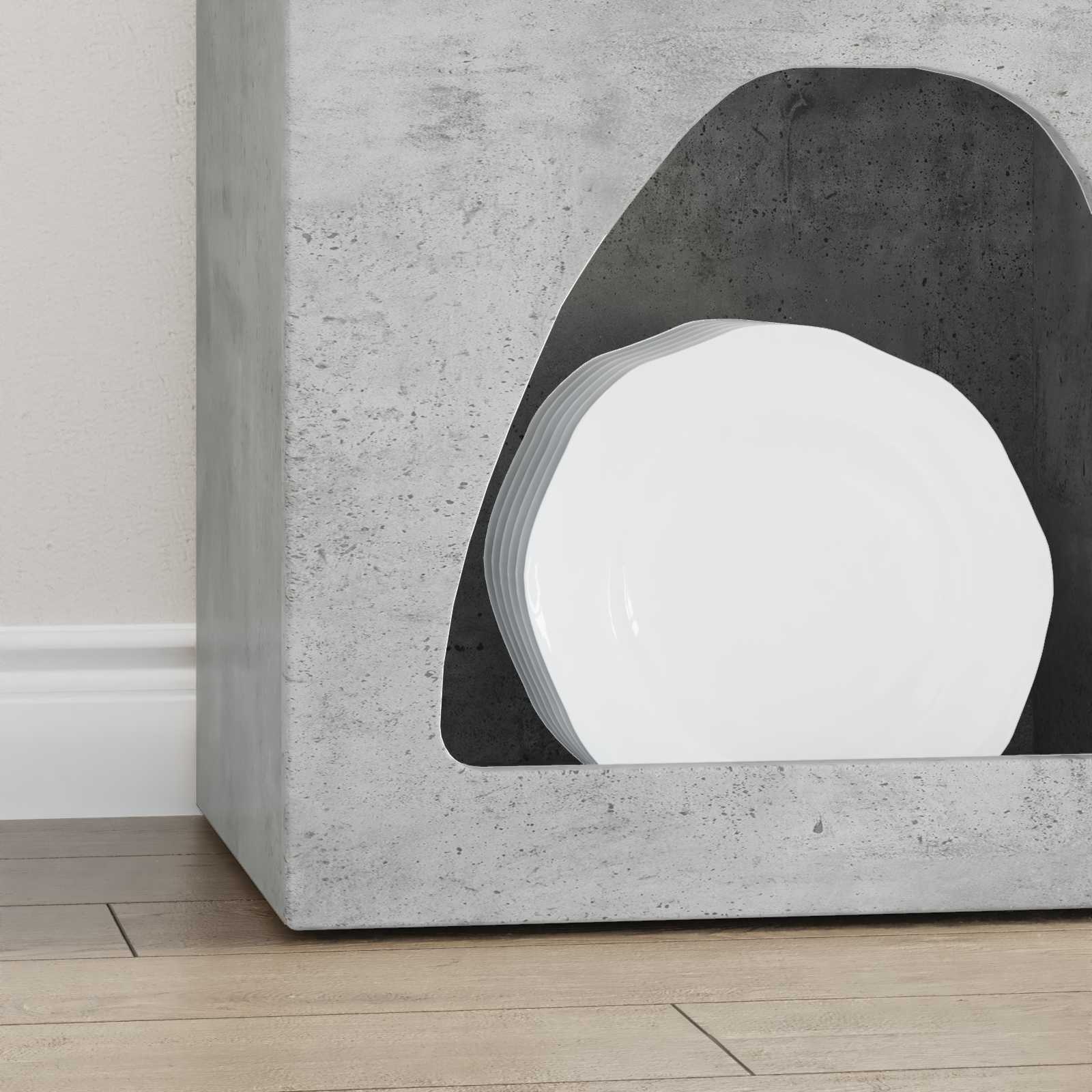 Széf beton szürke 40 x 35 x 100,5 cm faanyag