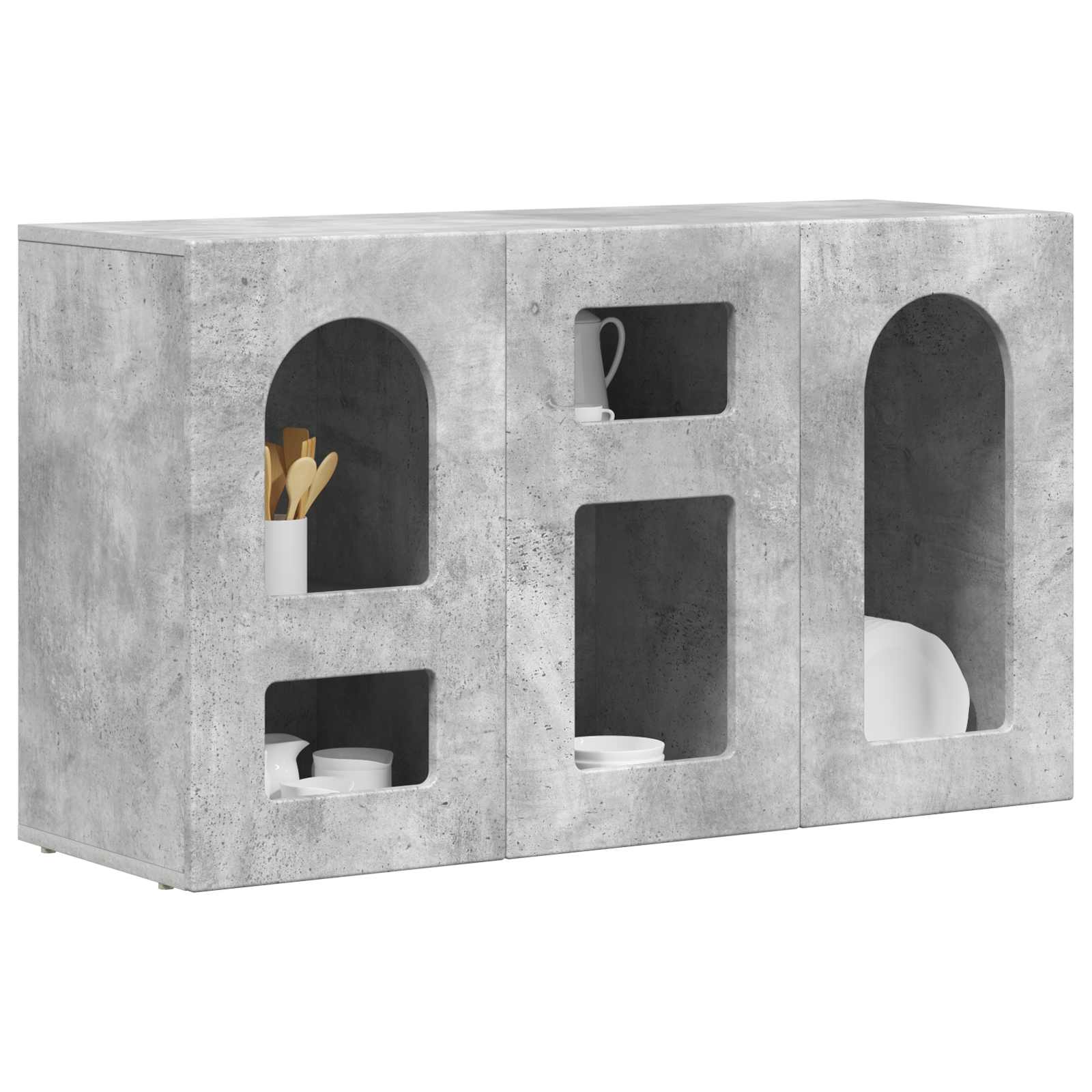 Széf beton szürke 100 x 35 x 59 cm faanyag
