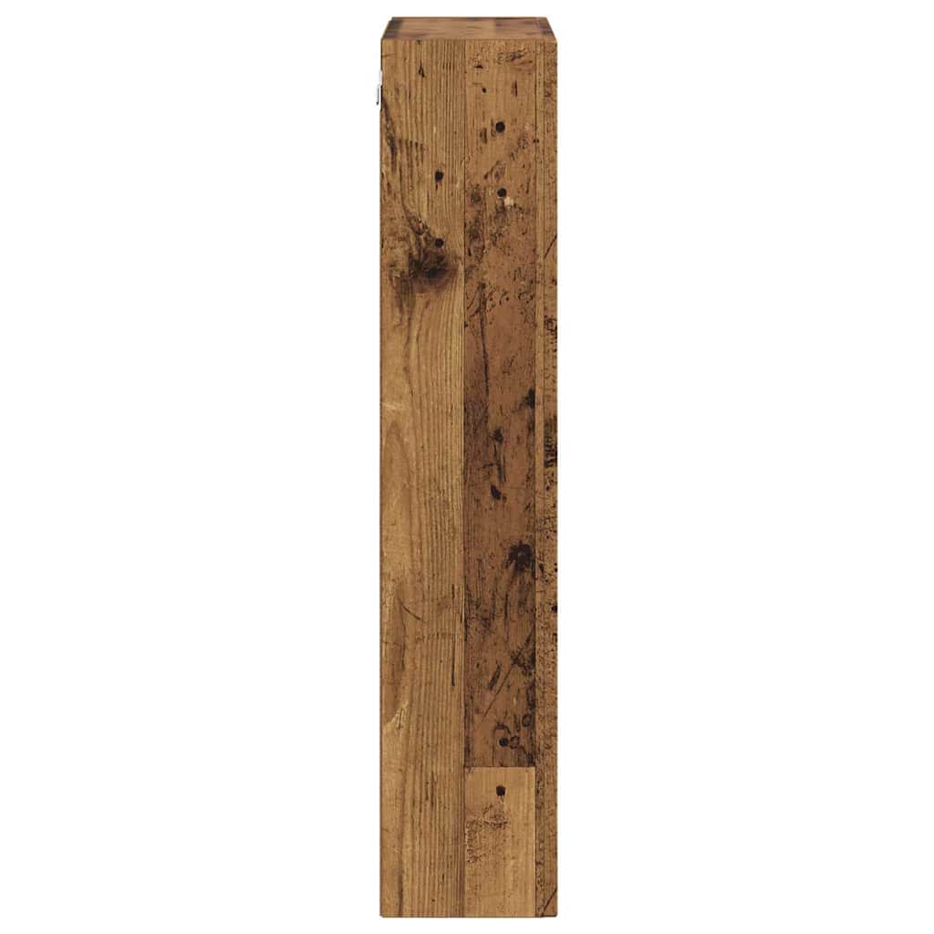Függő szekrény polcokkal öreg fa 59 x 20 x 100 cm faanyag