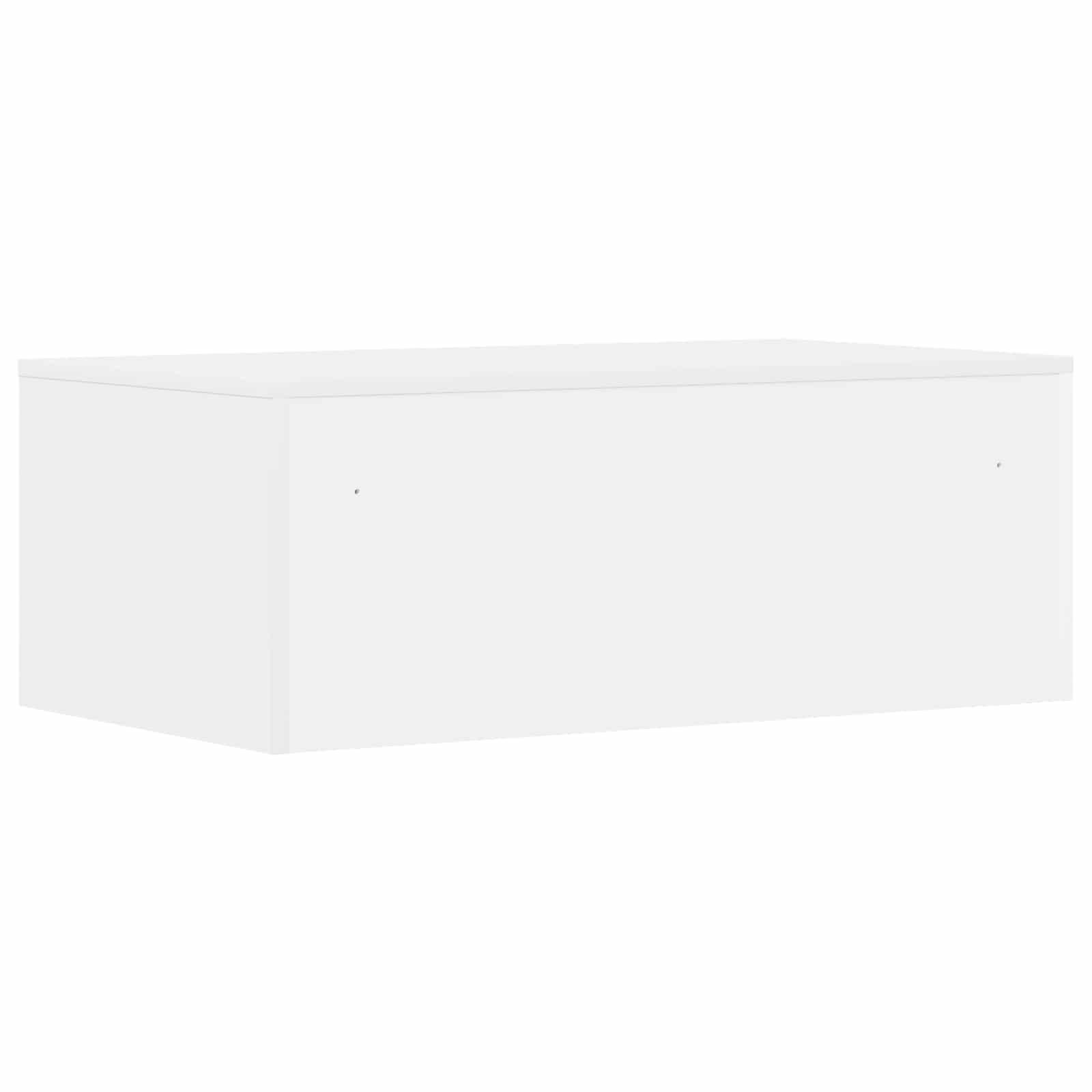 Falra szerelhető íróasztal fehér 80 x 45 x 30 cm faanyag