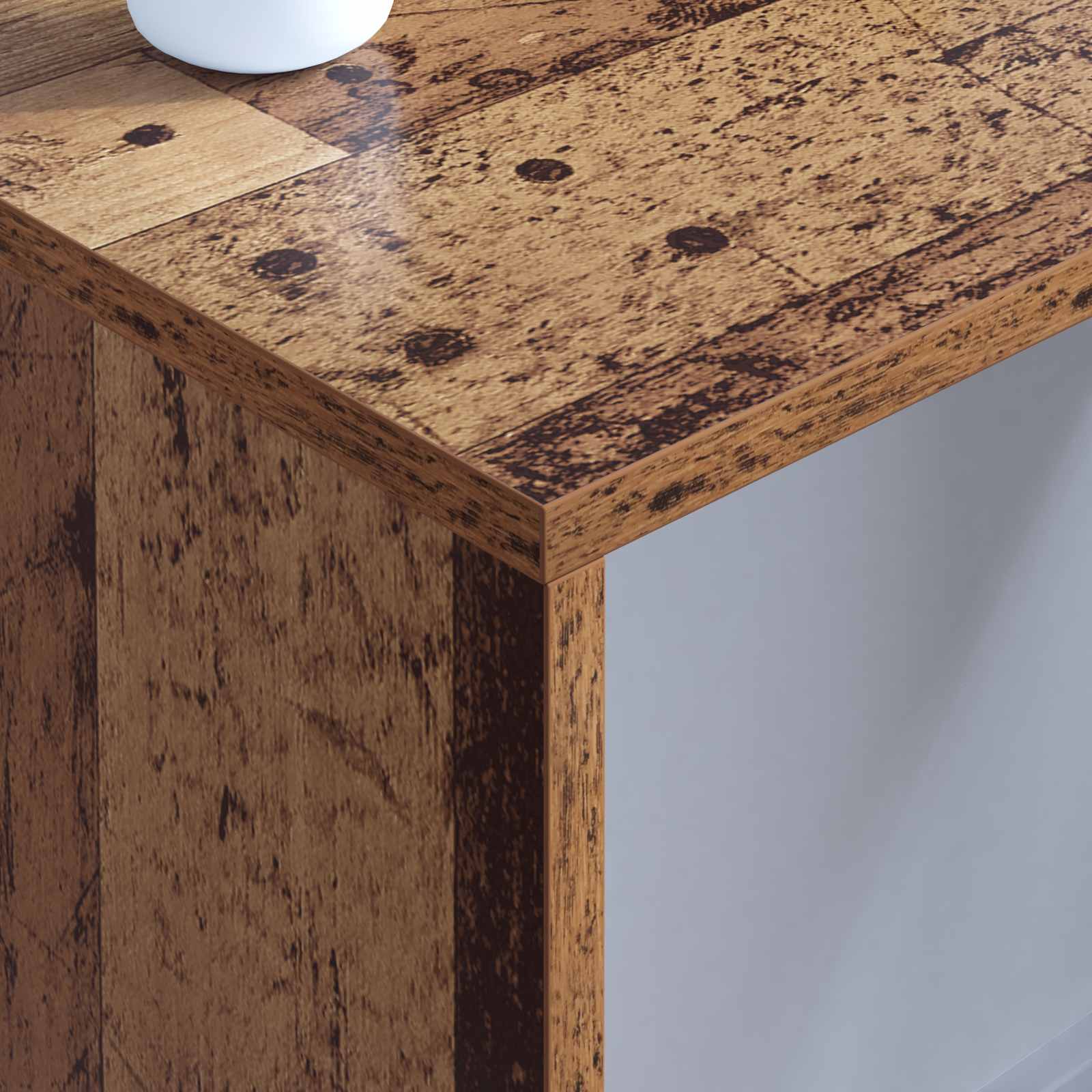 Falra szerelhető íróasztal öreg fa 80 x 45 x 30 cm faanyag