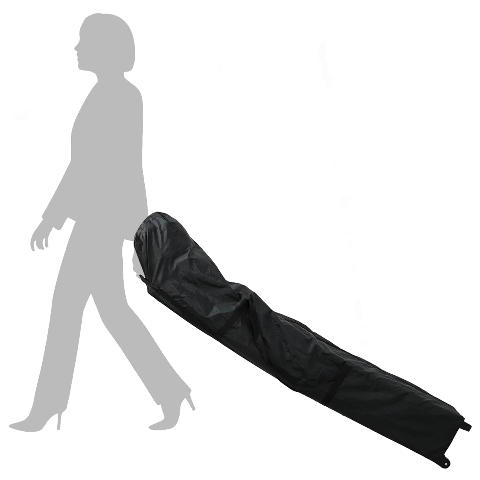 Partysátor zöld 200 x 200 x 306 cm oxford szövet