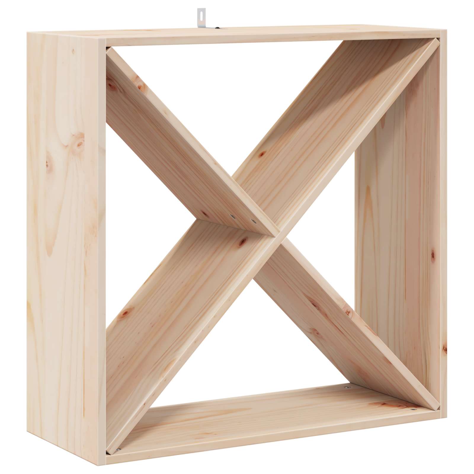 Borágas 2 pcs természetes 62 x 25 x 62 cm tömör fenyőfa