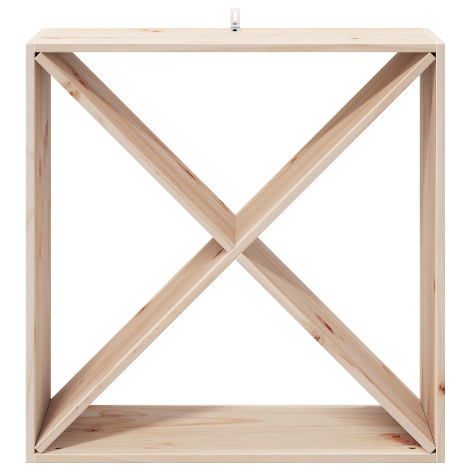 Borágas 2 pcs természetes 62 x 25 x 62 cm tömör fenyőfa