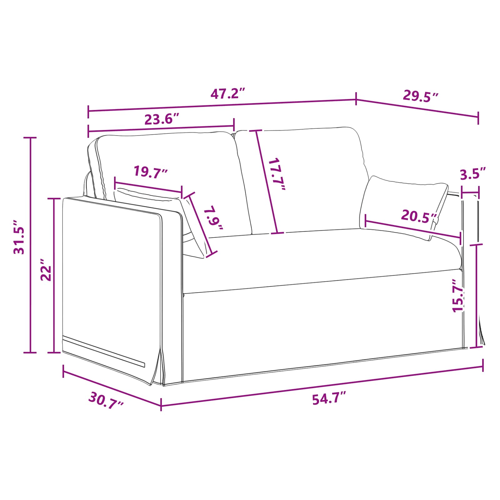 Kanapé 2 pcs sötétszürke fém