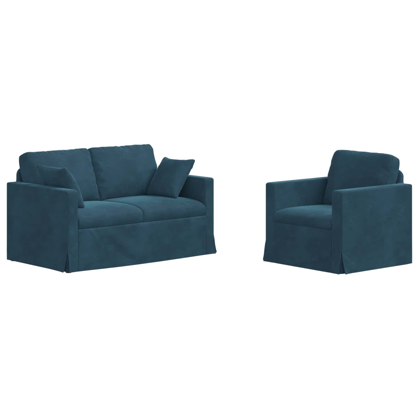 Kanapé 2 pcs kék