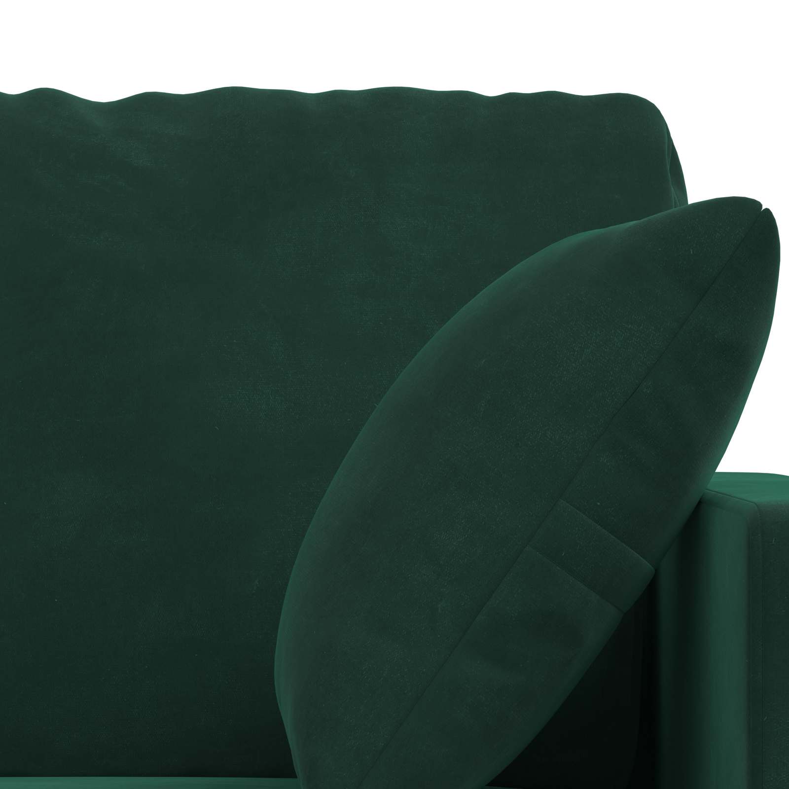 Kanapé 2 pcs sötétzöld 228 x 78 x 80 cm bársony