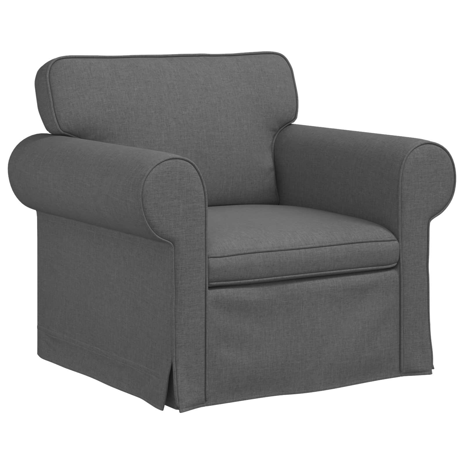 Kanapé sötétszürke 215 x 82 x 80 cm fém