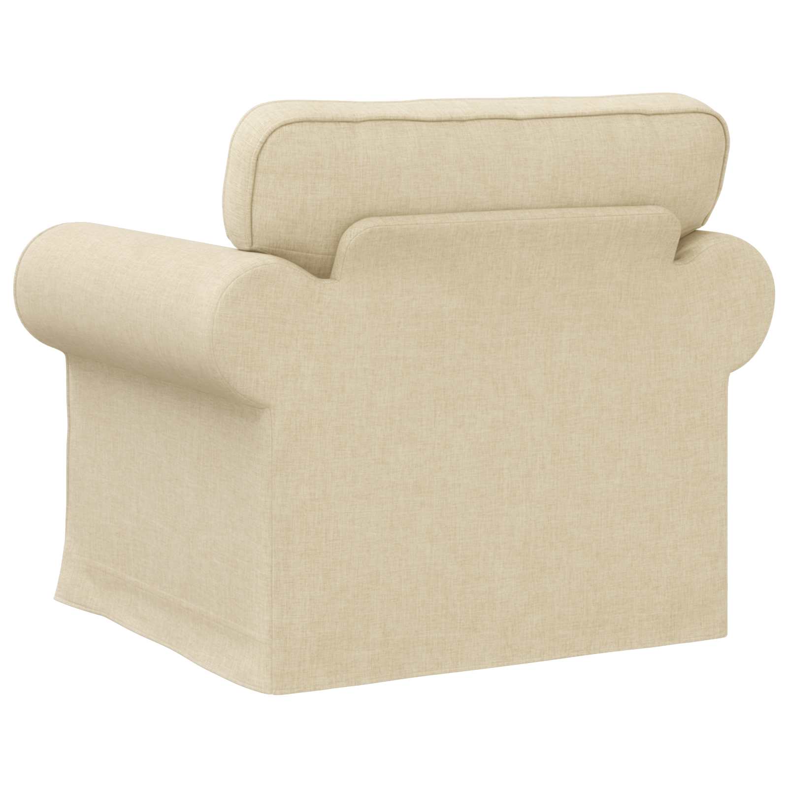 Kanapé krém 215 x 82 x 80 cm fém