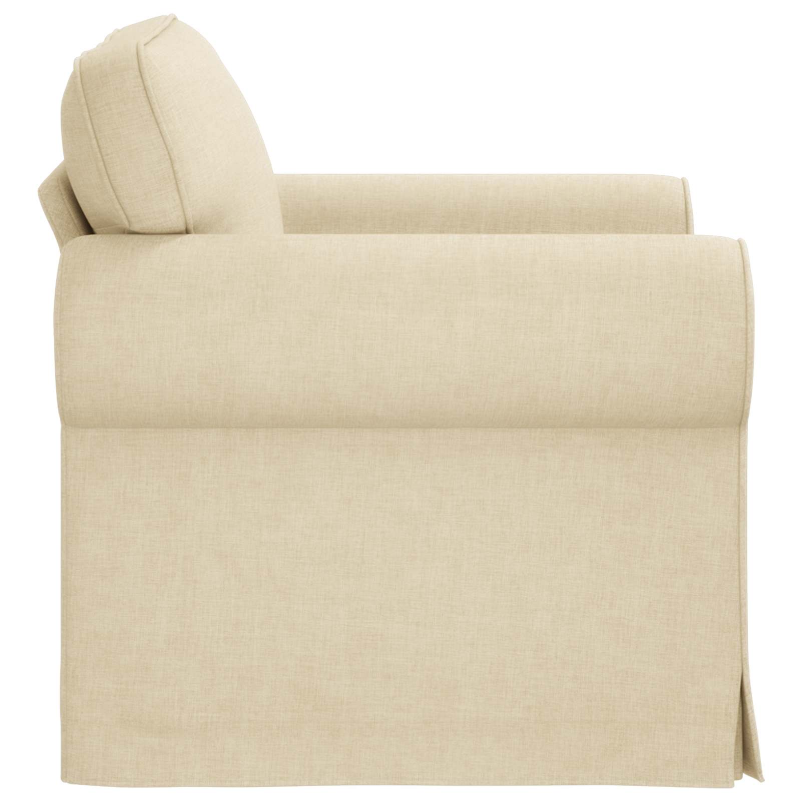 Kanapé krém 215 x 82 x 80 cm fém