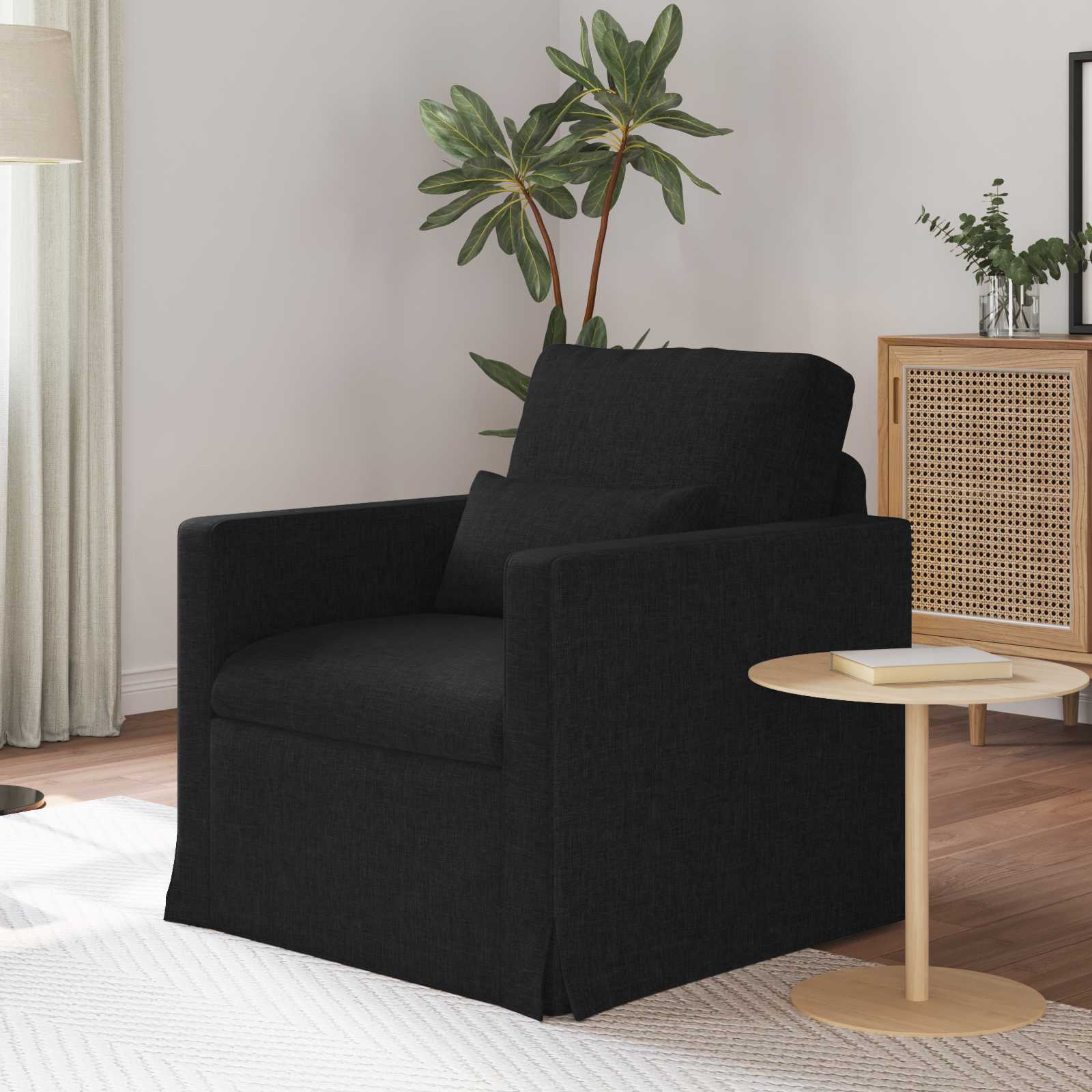 Kanapé fekete 78 x 78 x 80 cm fém