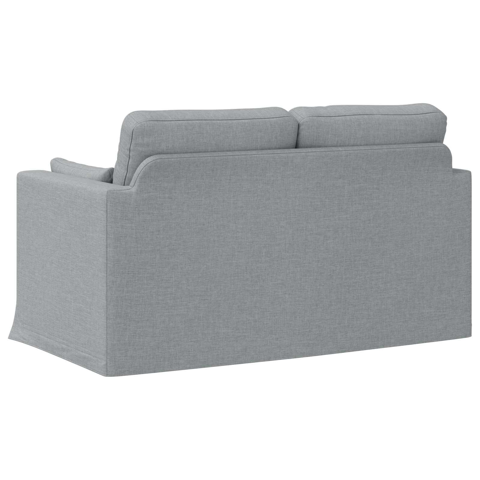 Kanapé világosszürke 138 x 78 x 80 cm fém