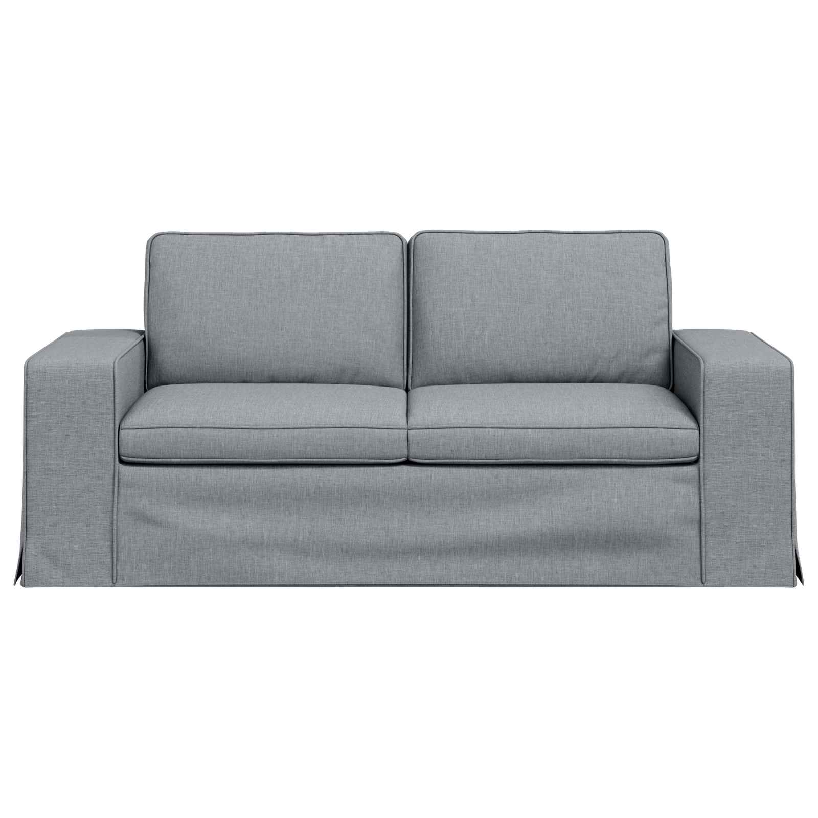 Kanapé világosszürke 182 x 80 x 82 cm fém