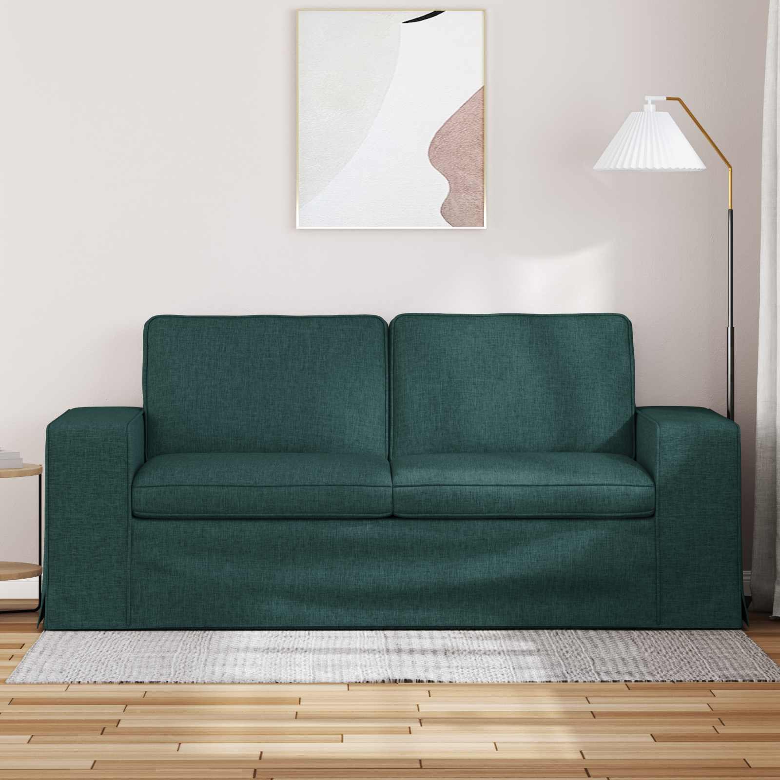 Kanapé sötétzöld 182 x 80 x 82 cm fém