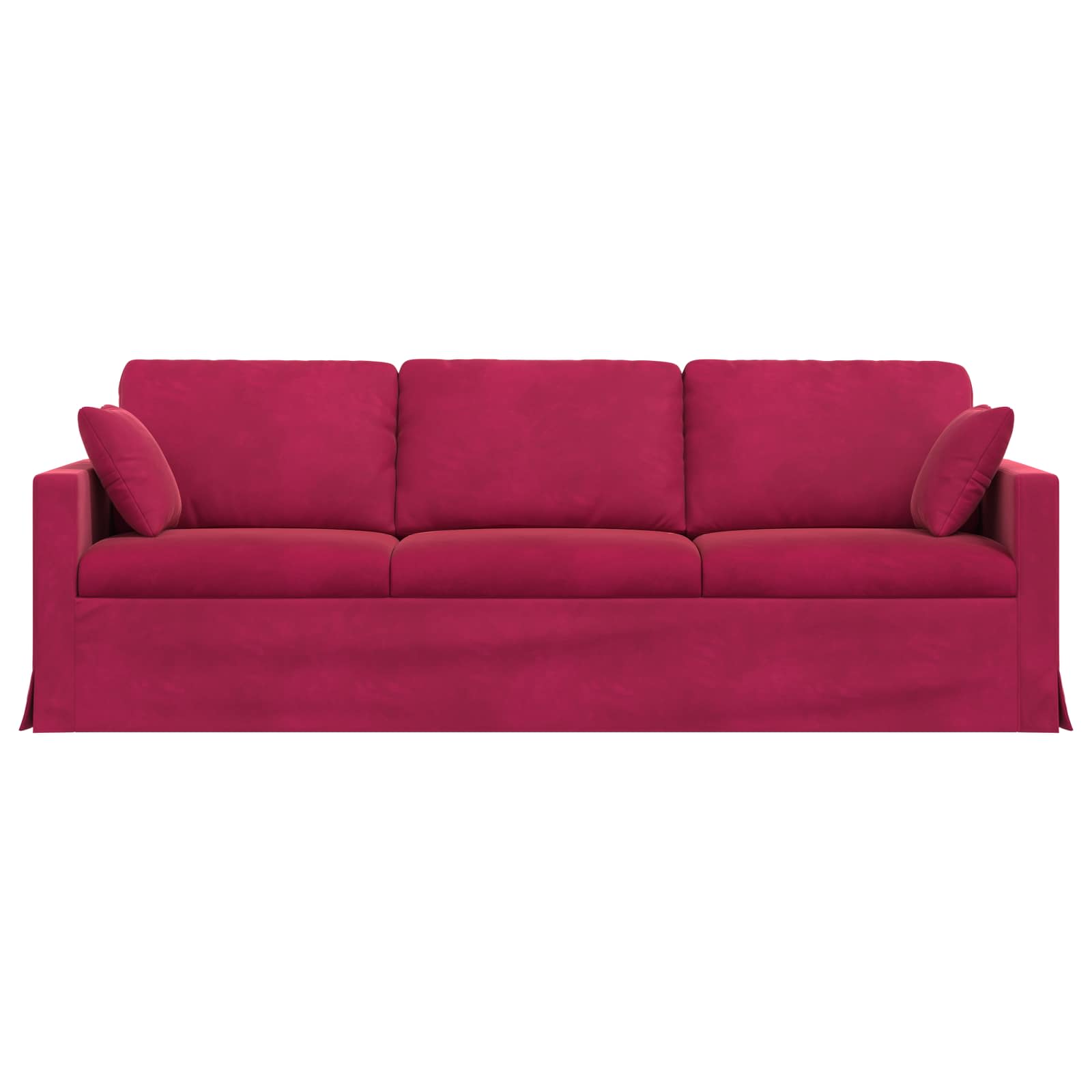 Kanapé bordó 228 x 78 x 80 cm bársony