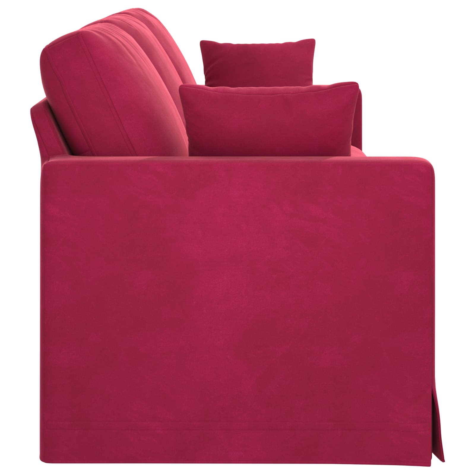 Kanapé bordó 228 x 78 x 80 cm bársony