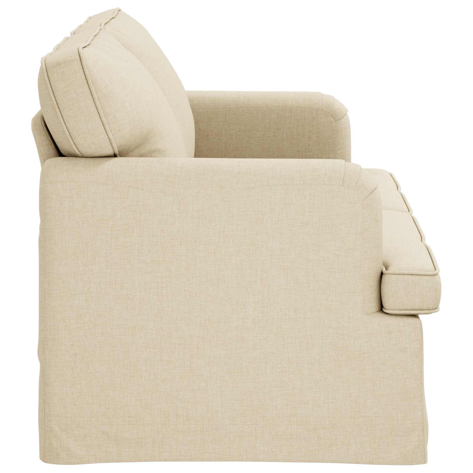 Kanapé krém 142 x 80 x 85 cm fém