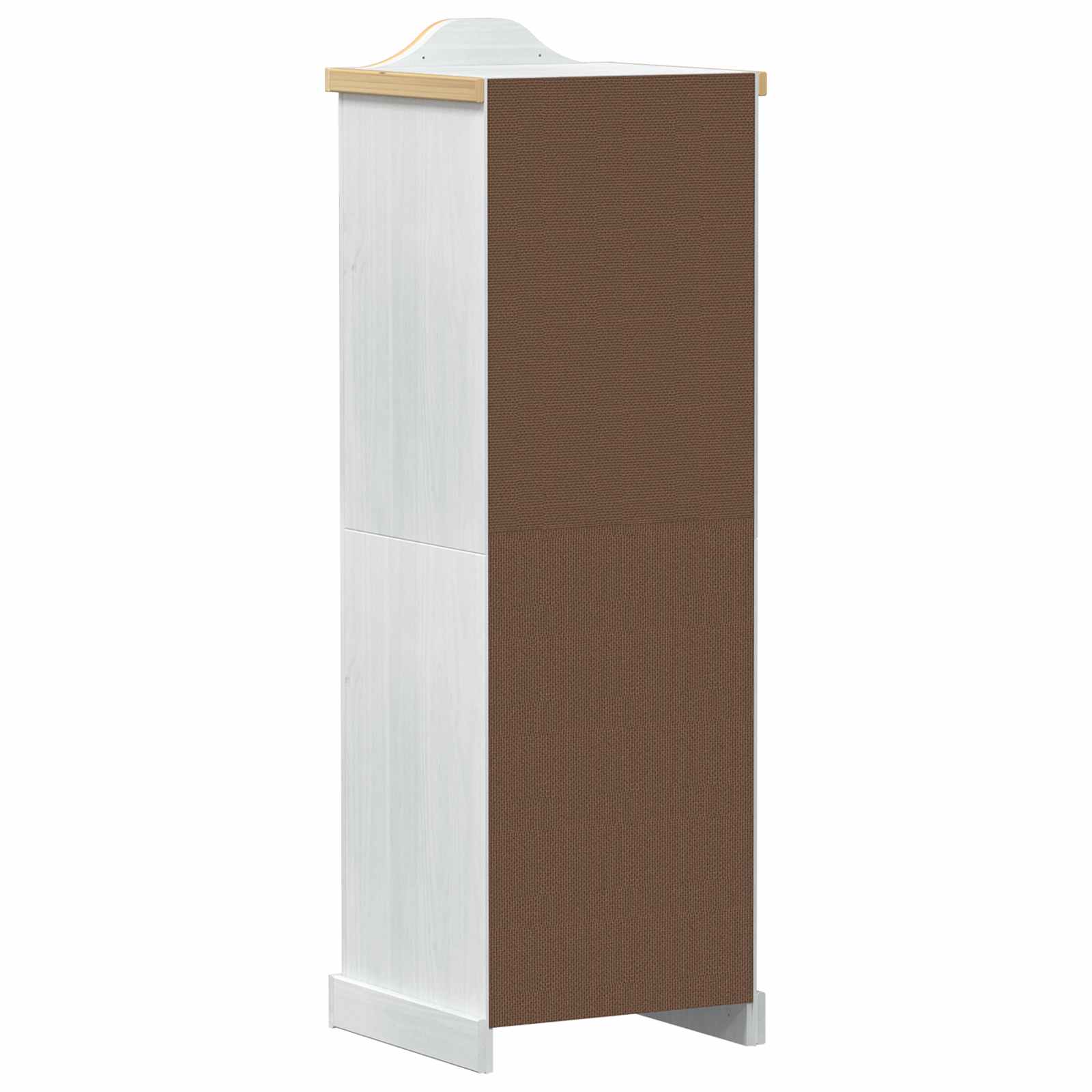 Szekrények polcokkal fehér 55 x 52 x 170 cm tömör fenyőfa