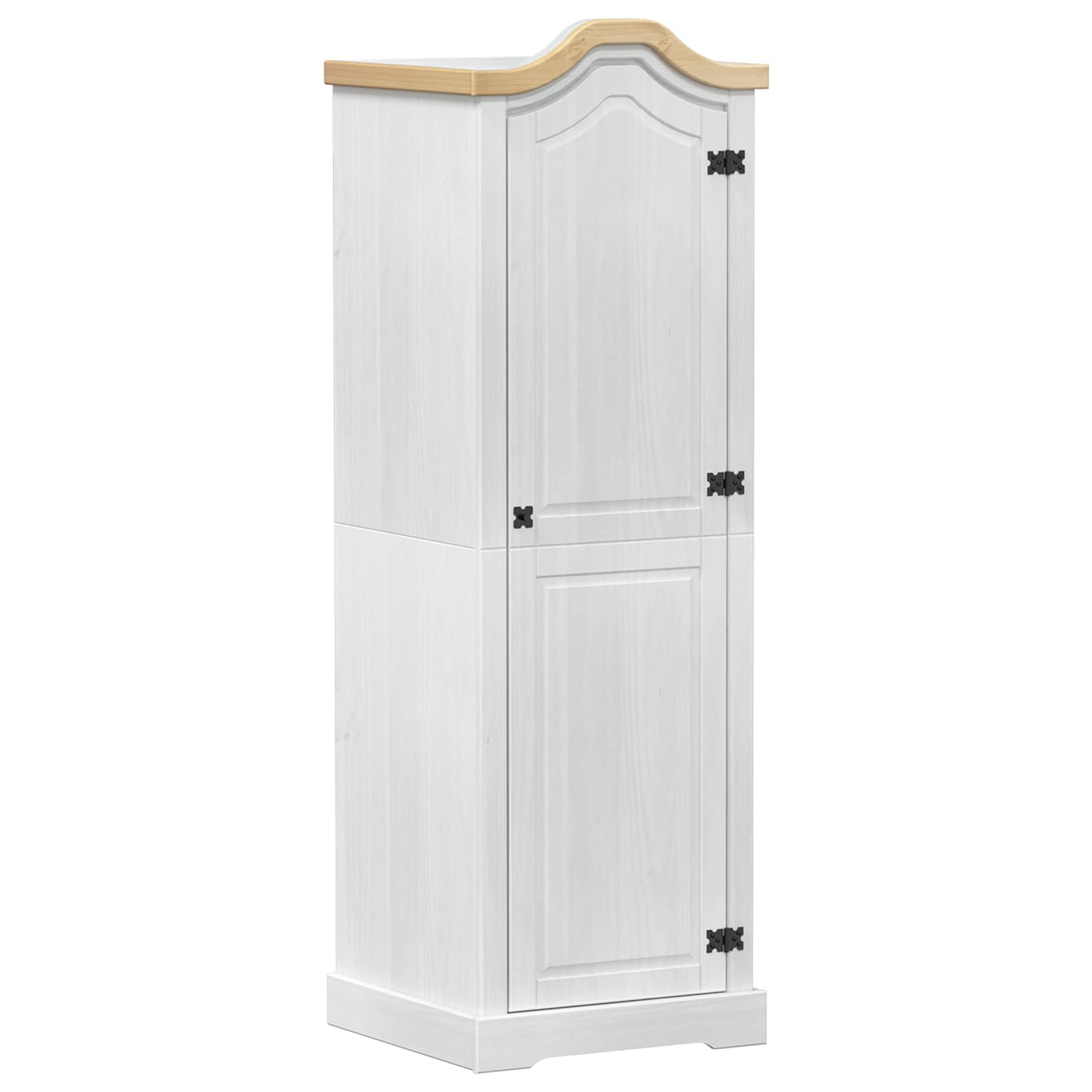 Szekrények polcokkal fehér 55 x 52 x 170 cm tömör fenyőfa