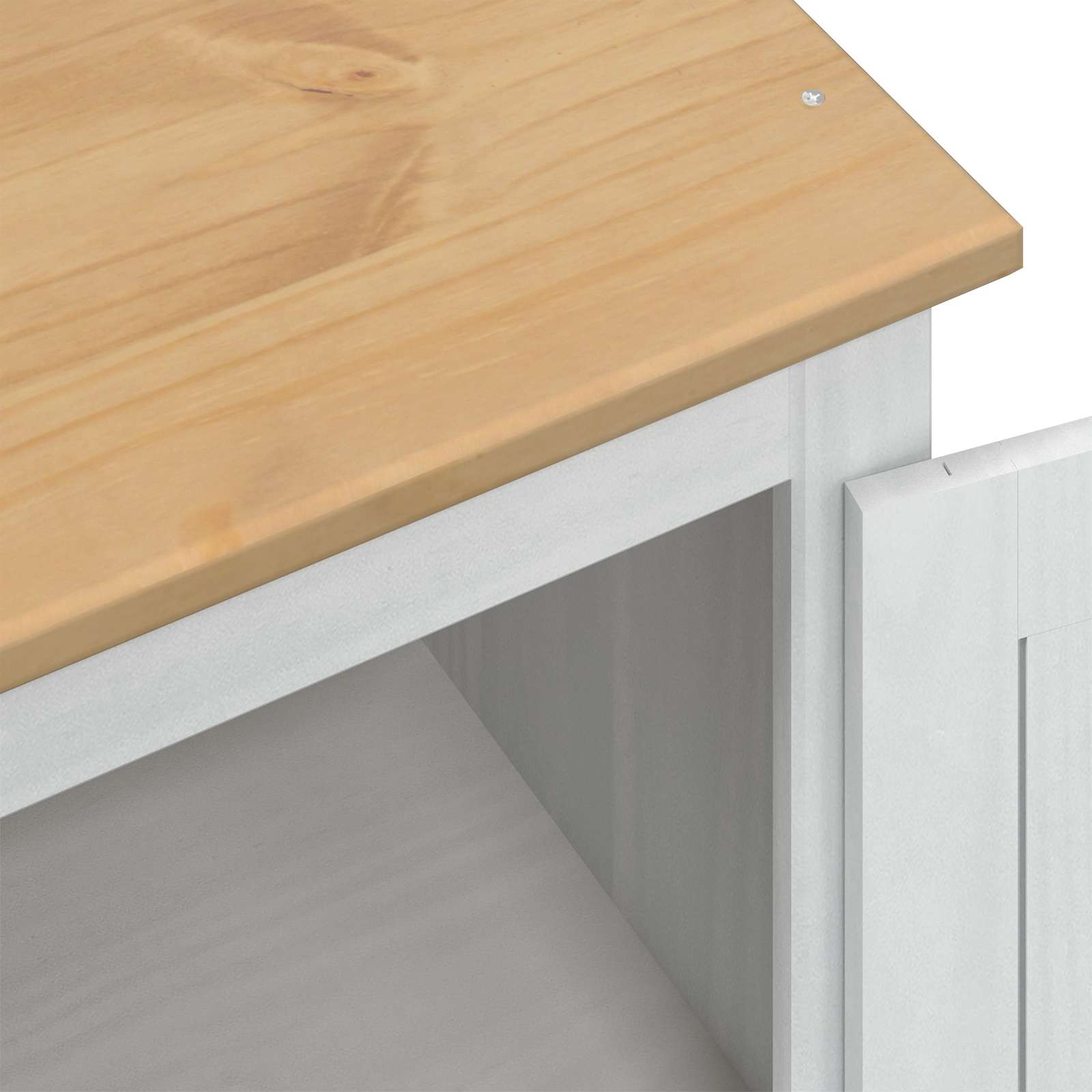 Szekrények fiókkal ajtóval fehér 76 x 50 x 170 cm tömör fenyőfa