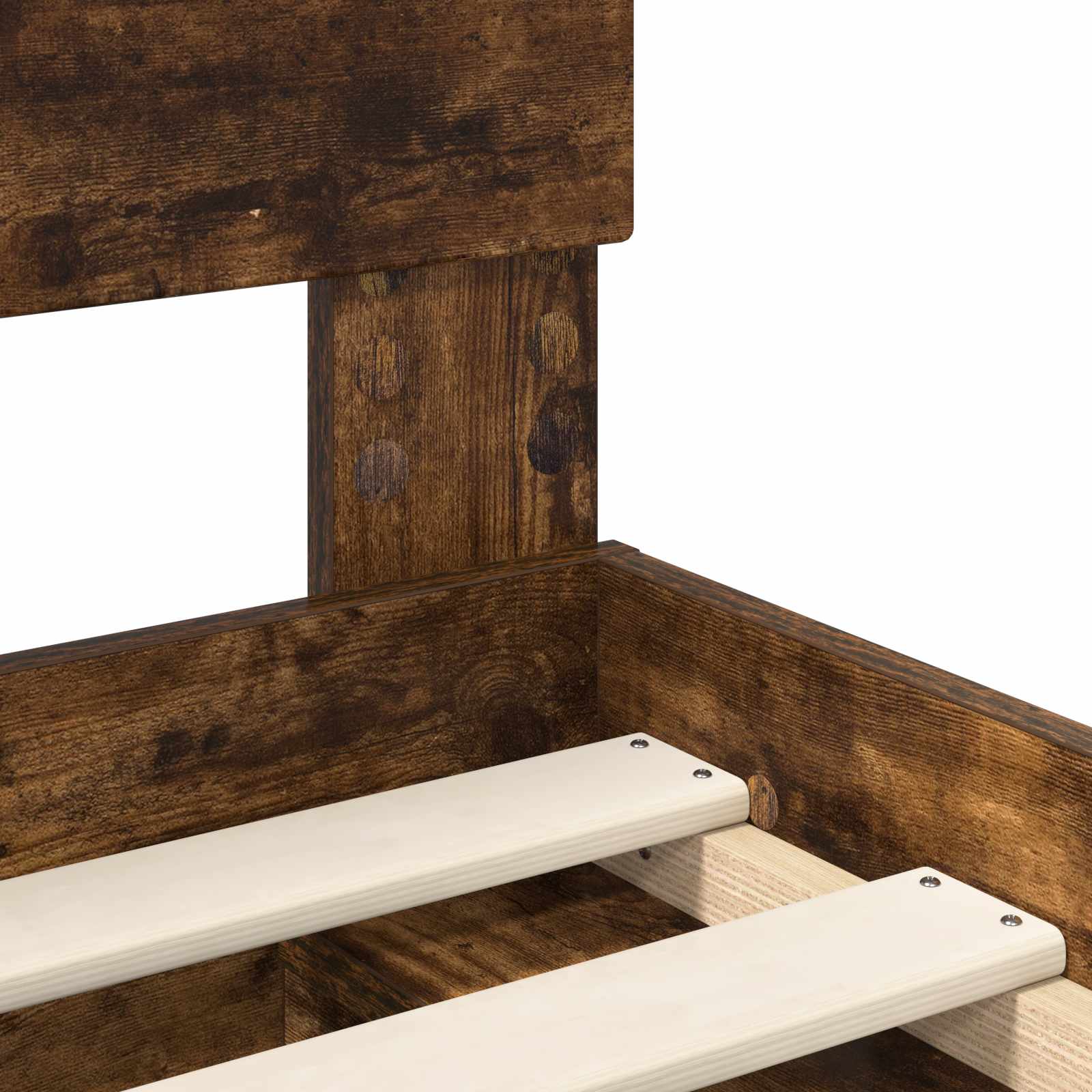 Ágykeret fejtámlával füstölt tölgy 150 x 200 cm faanyag