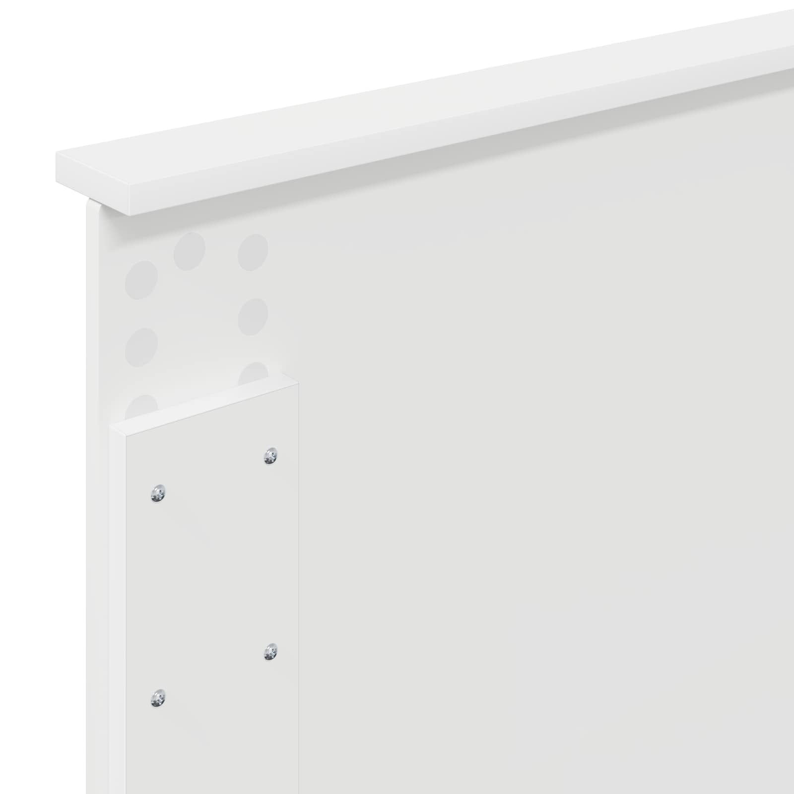 Tárolós ágy fejtámlával fiókkal fehér 75 x 190 cm faanyag