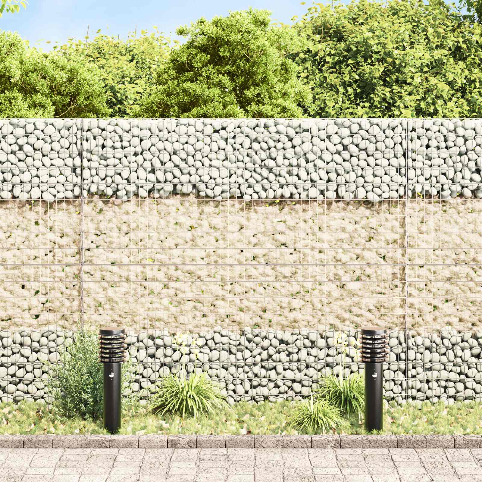 Kerti kövek arany 12 cm üveg