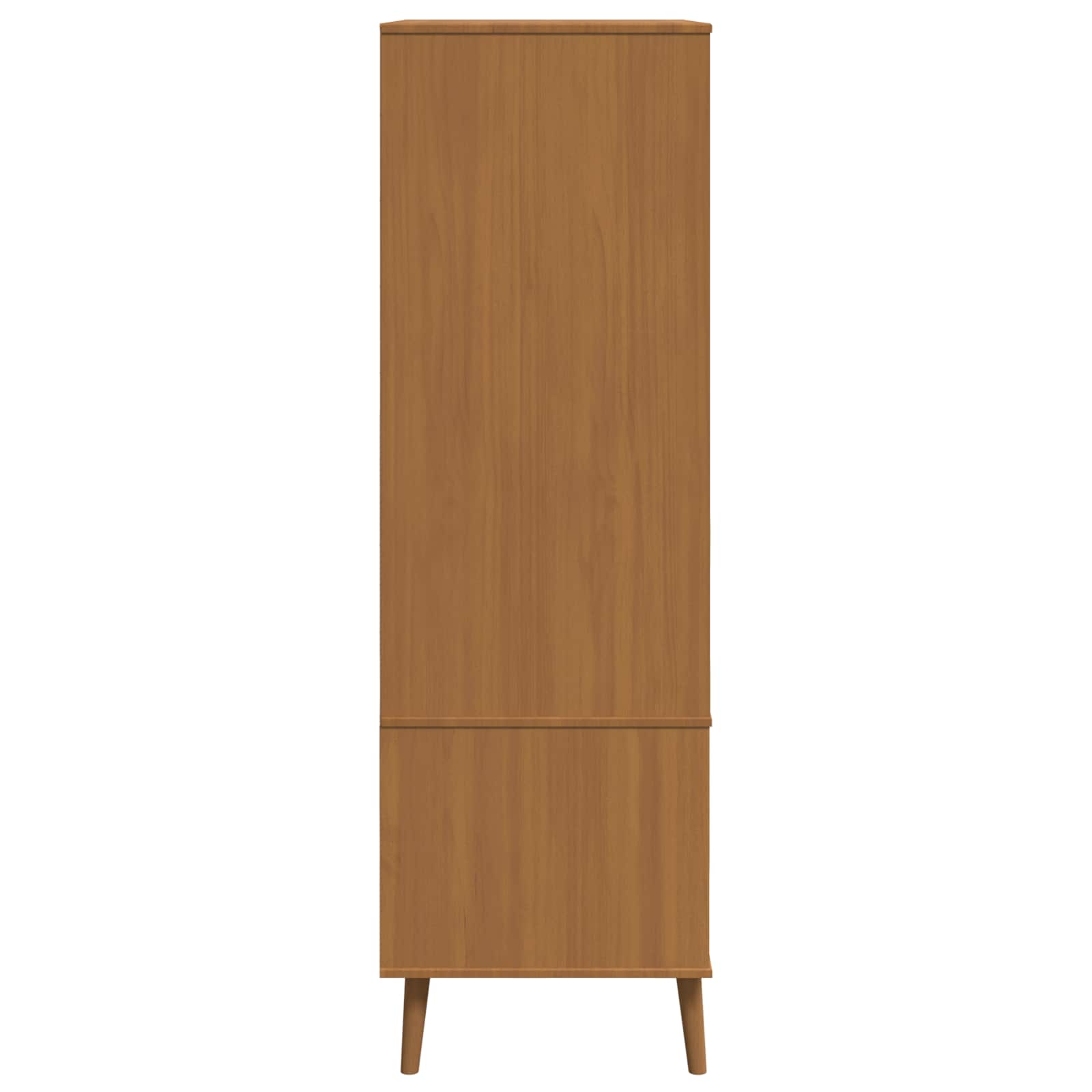 Ruhásszekrény molde karamell 90 x 55 x 175 cm tömör fenyőfa