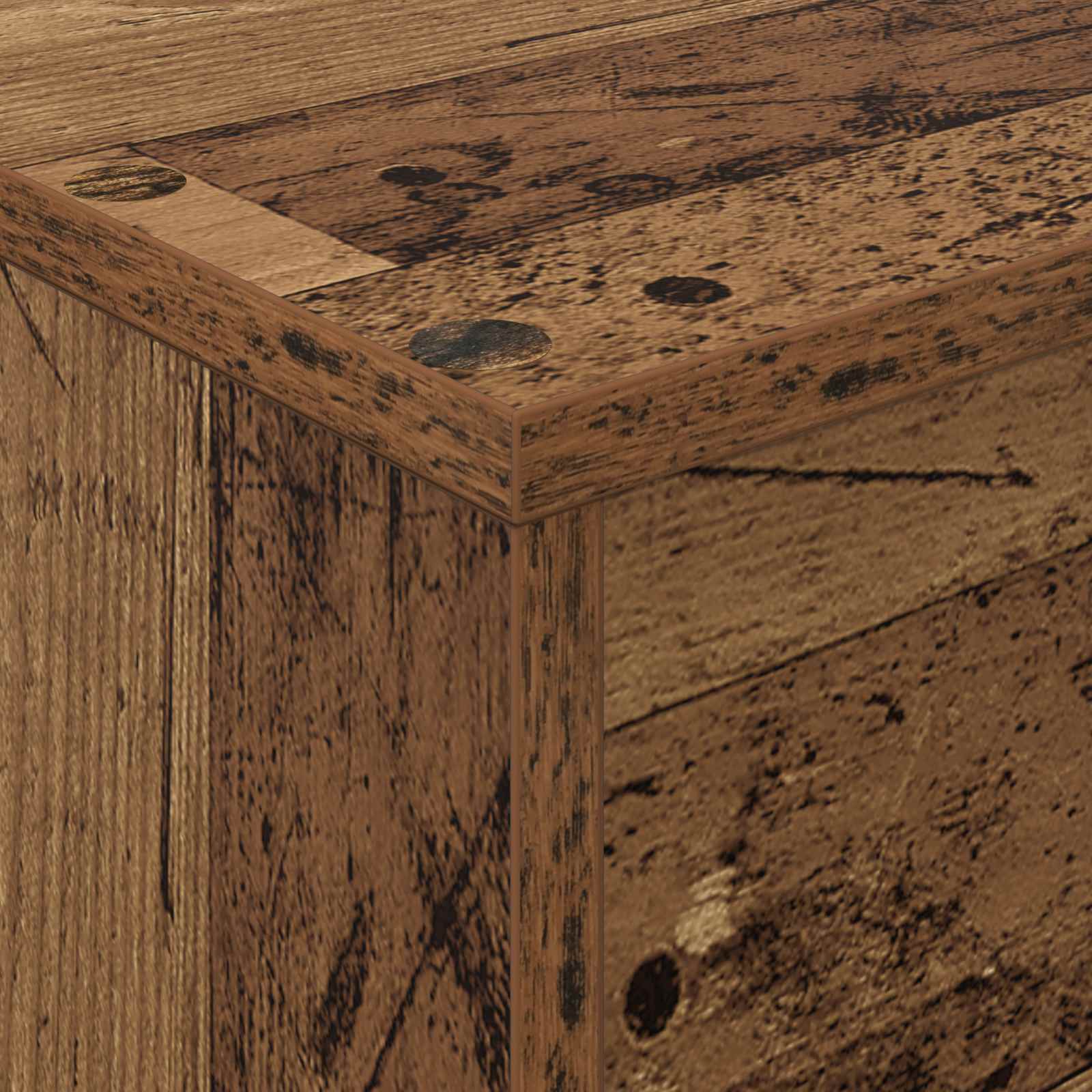 Magazin állvány polcokkal öreg fa 70 x 41 x 156 cm faanyag