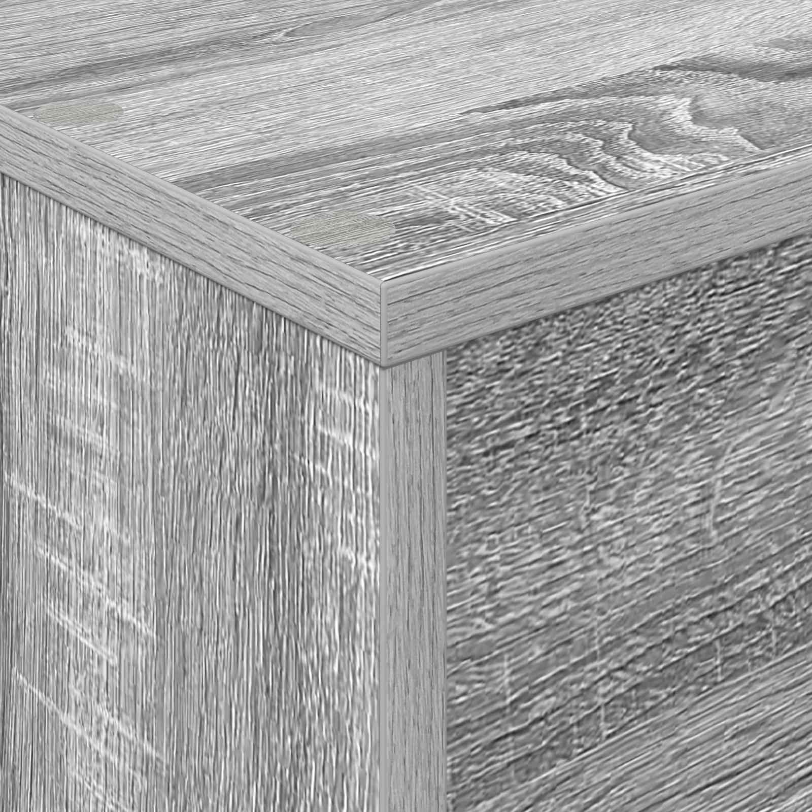 Magazin állvány polcokkal szürke sonoma 70 x 41 x 96 cm faanyag