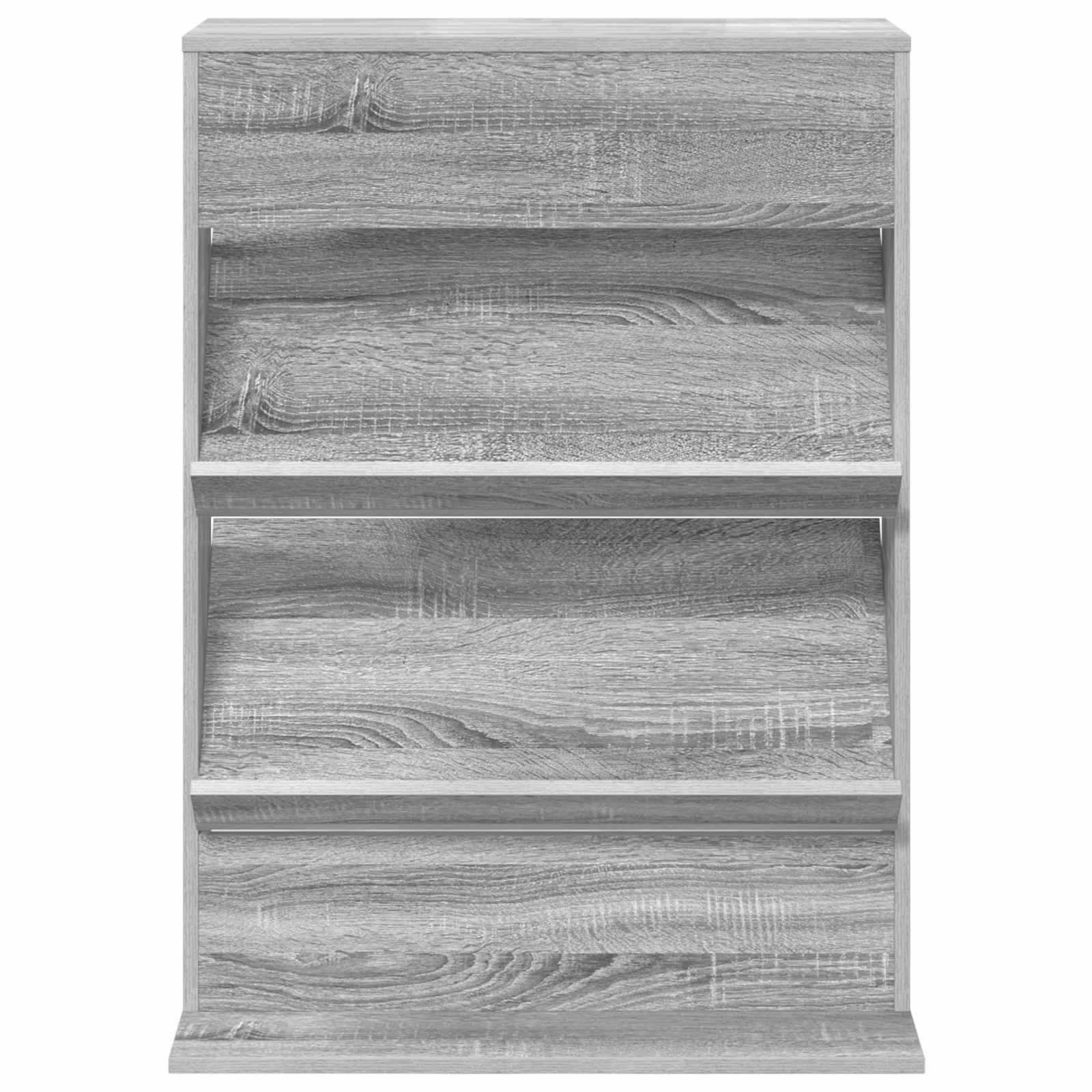 Magazin állvány polcokkal szürke sonoma 70 x 41 x 96 cm faanyag