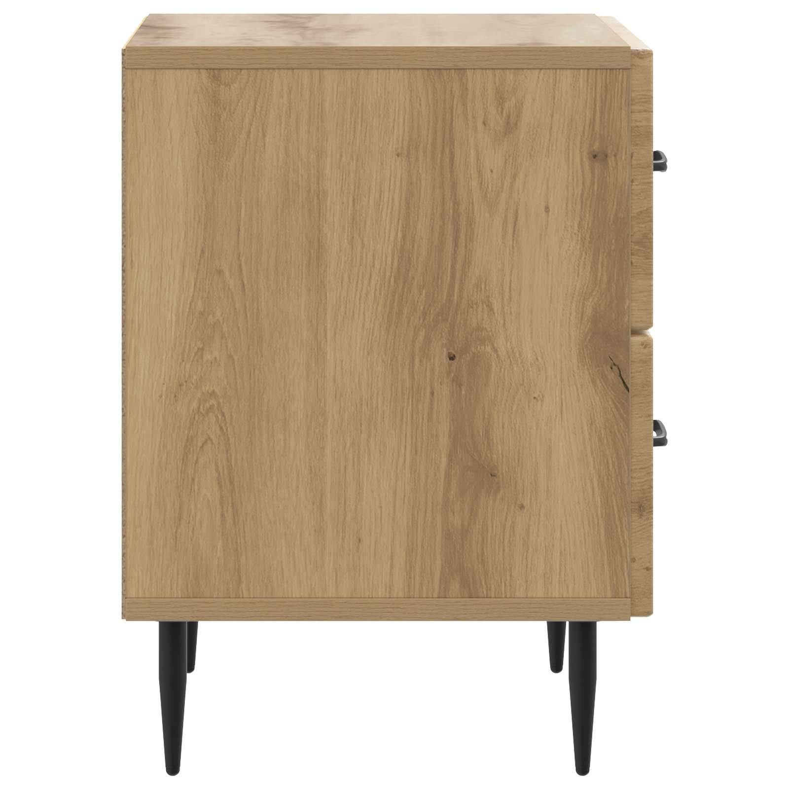 Éjjeliszekrény fiókkal 2 pcs kézműves tölgy 43 x 34,5 x 47,5 cm