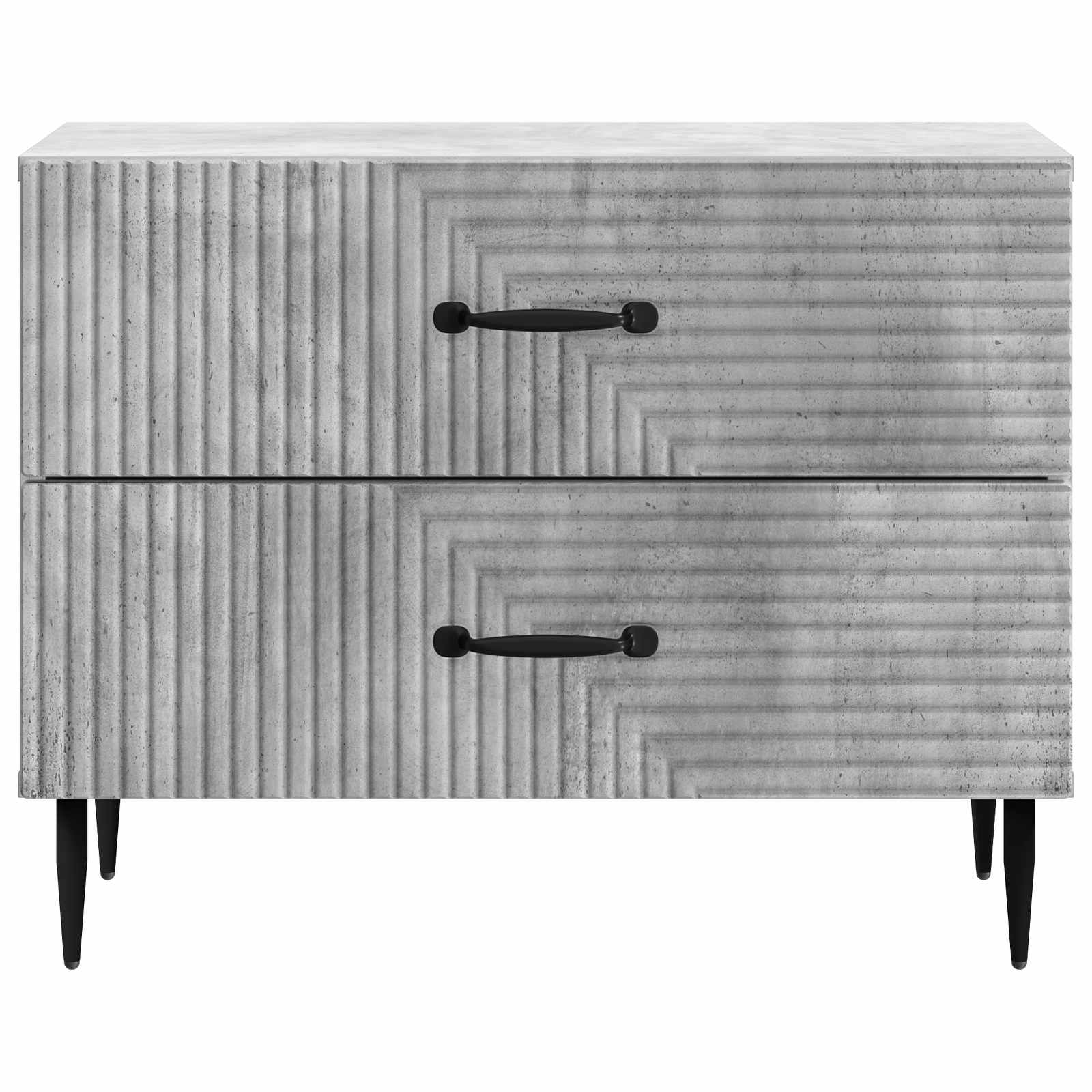 Éjjeliszekrény betonszürke 62 x 34,5 x 47,5 cm szerelt fa