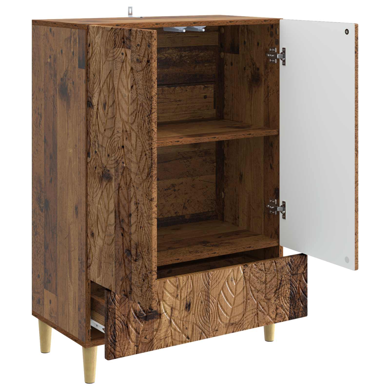 Széf antik fa 66 x 34,5 x 95 cm szerelt fa