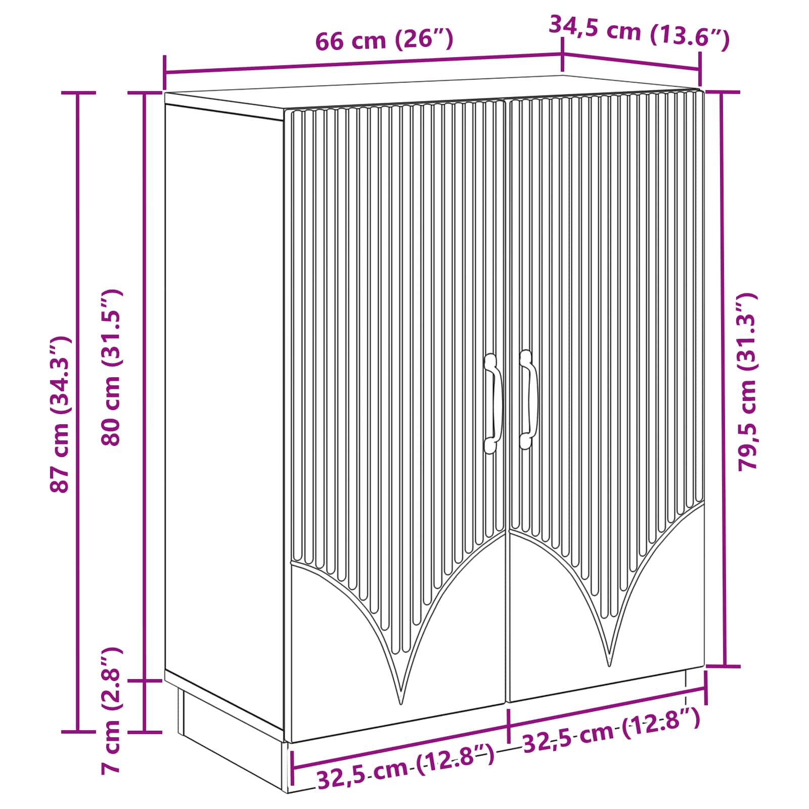 Széf antik fa 66 x 34,5 x 87 cm szerelt fa