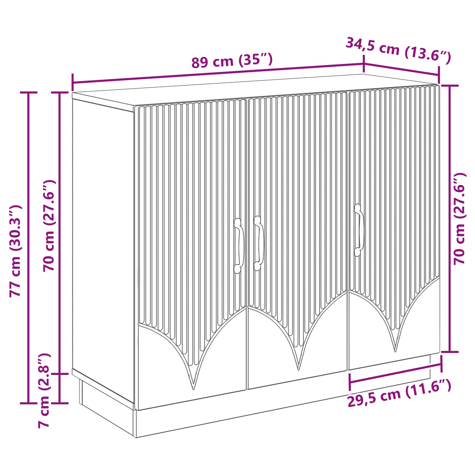 Széf antik fa 89 x 34,5 x 77 cm szerelt fa