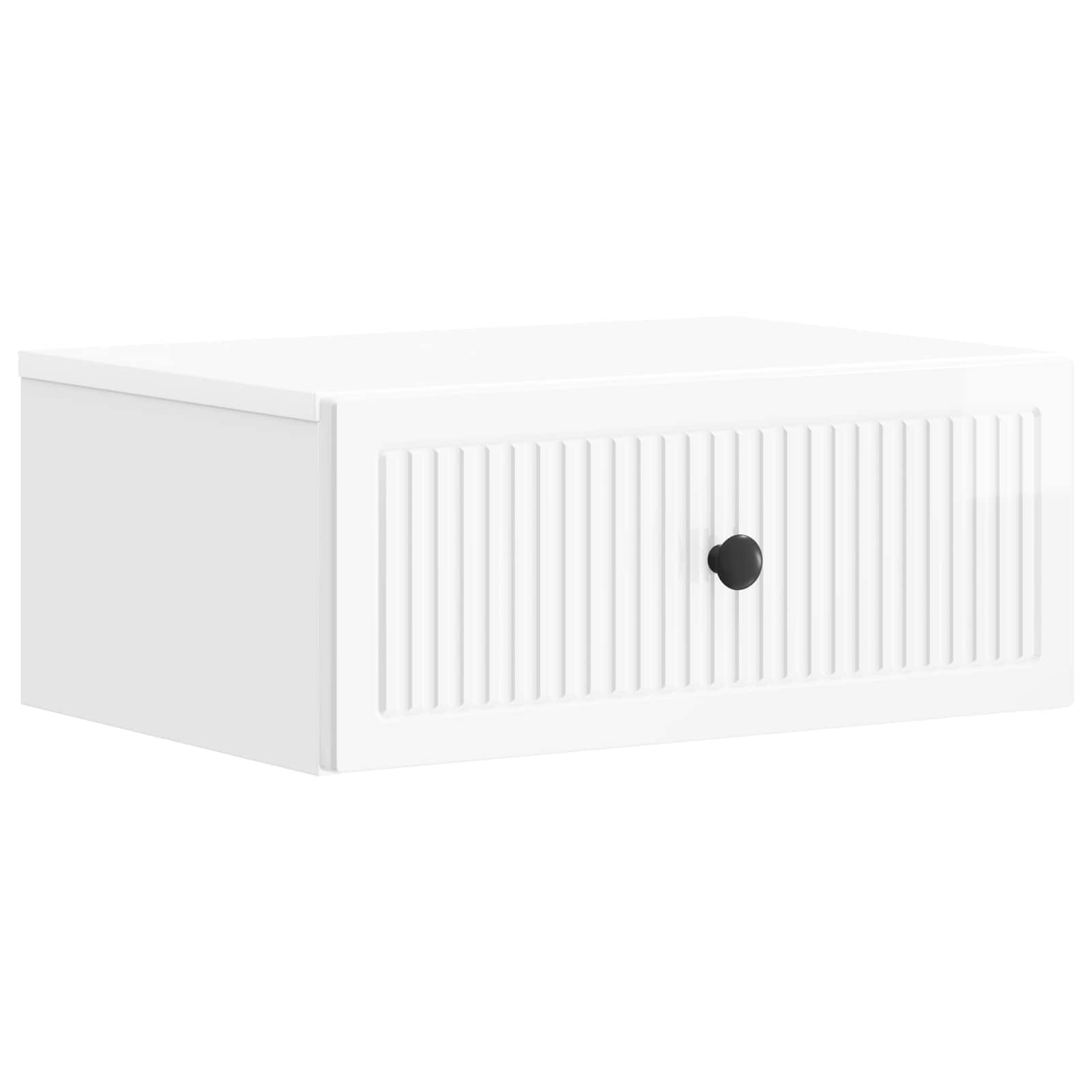 Éjjeliszekrény fiókkal 2 pcs magasfényű fehér 49 x 34,5 x 20 cm