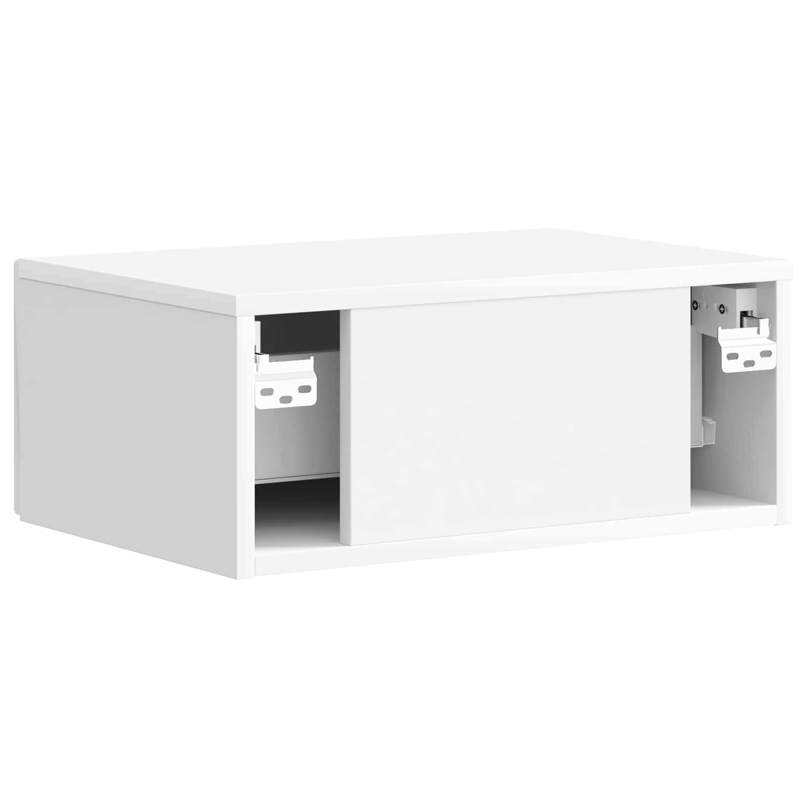 Éjjeliszekrény fiókkal 2 pcs magasfényű fehér 49 x 34,5 x 20 cm