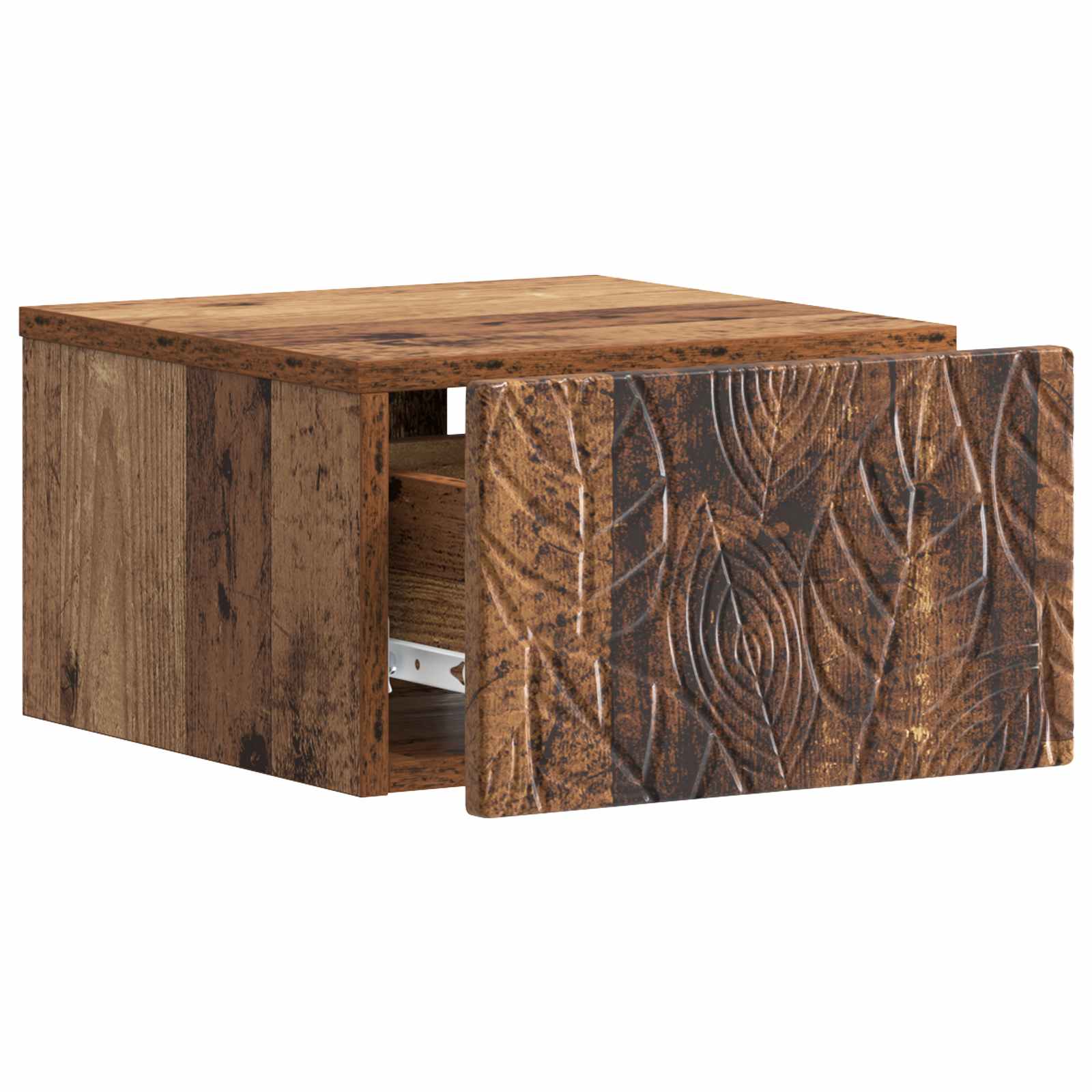 Fali éjjeli szekrény 2 pcs antik fa 49 x 34,5 x 20 cm