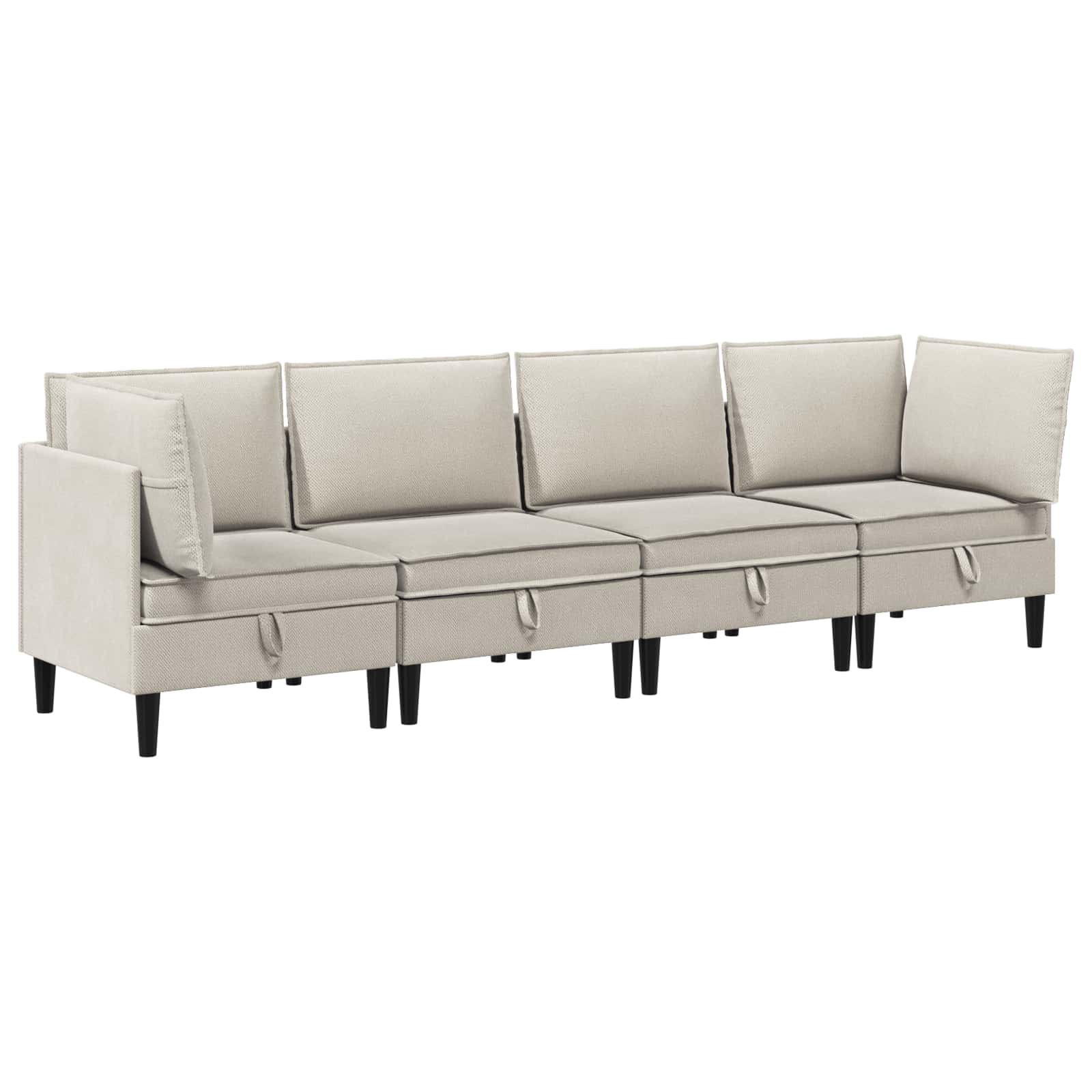 Nappali bútor szett 4 pcs zabpehely szövet
